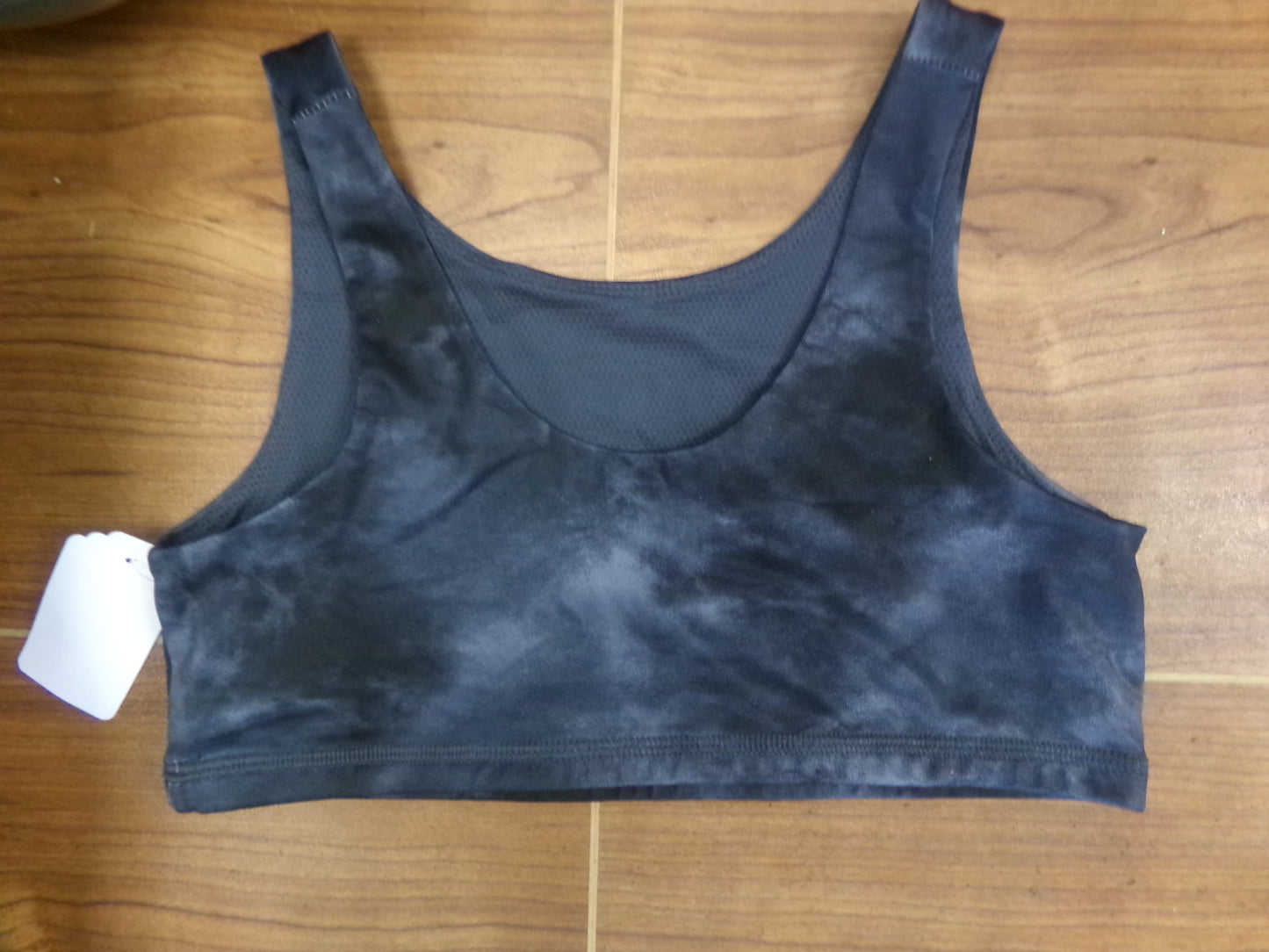 Pre-Owned Sports Bra Athletic Zone Gray Large Child Jazz Cheer Dance