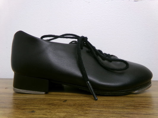 Dance Tap Shoes 11M Youth Capezio 443 Student Lace Up Black Full Sole