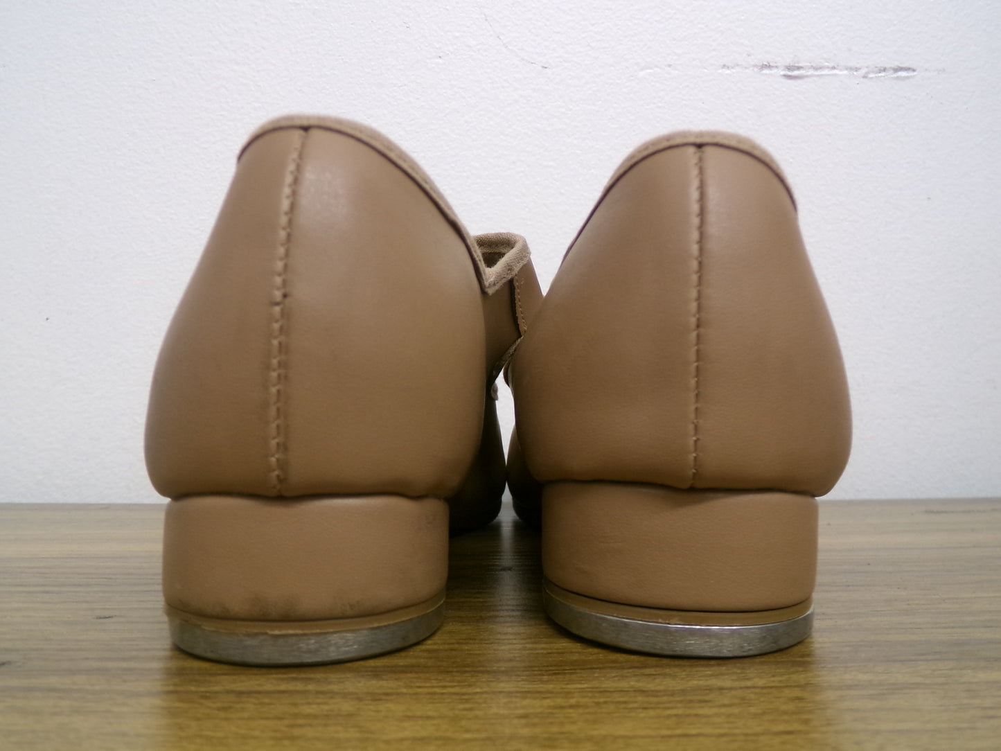 Dance Tap Shoes Youth 5W Tan So Danca TA38 Mary Jane Leather Loop Strap