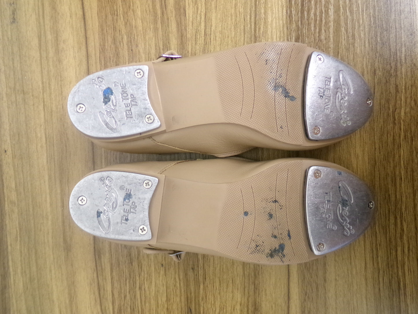 Dance Tap Shoes Capezio Adult 5.5M Mary Jane Leather Buckle Student