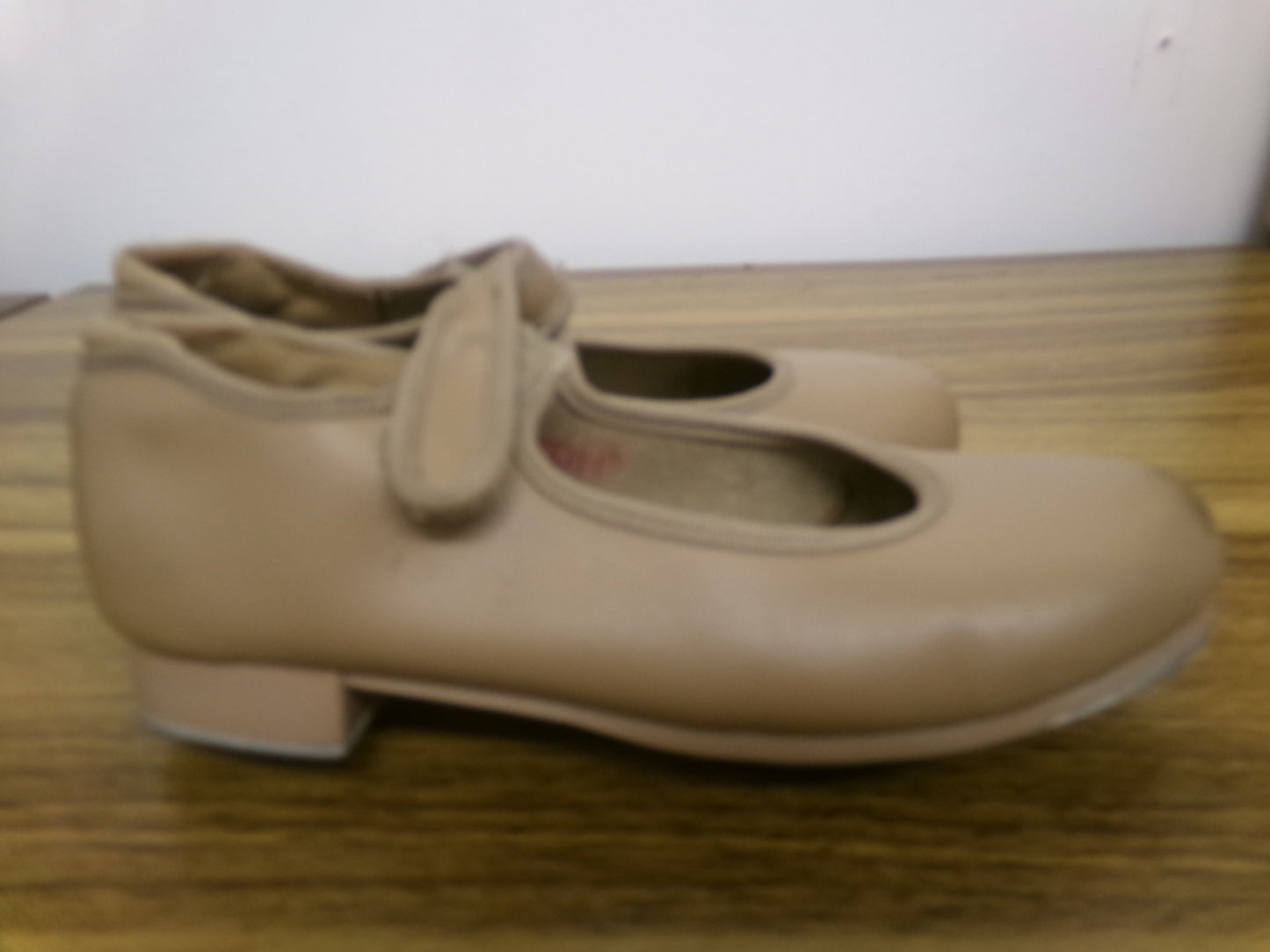 Dance Tap Shoes Danshuz 534 Toddler 12.5M Tan Mary Jane Easy Strap