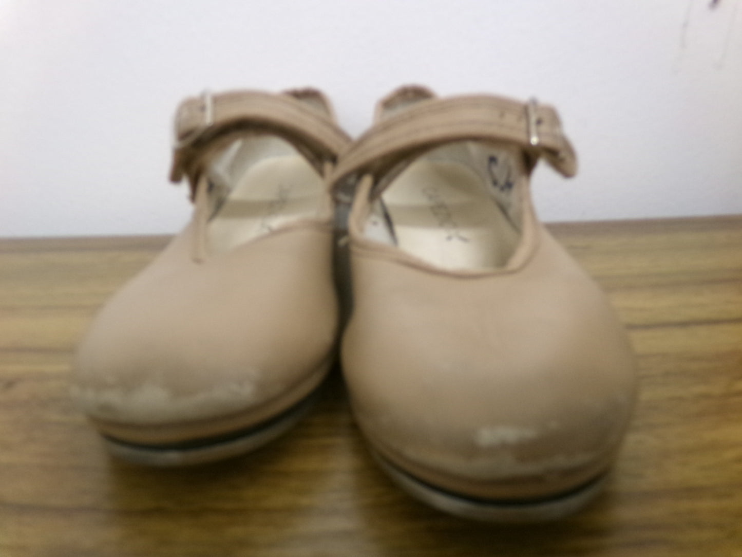Pre-Owned Tap Shoes Capezio 12M Child Mary Jane Leather Loop Strap