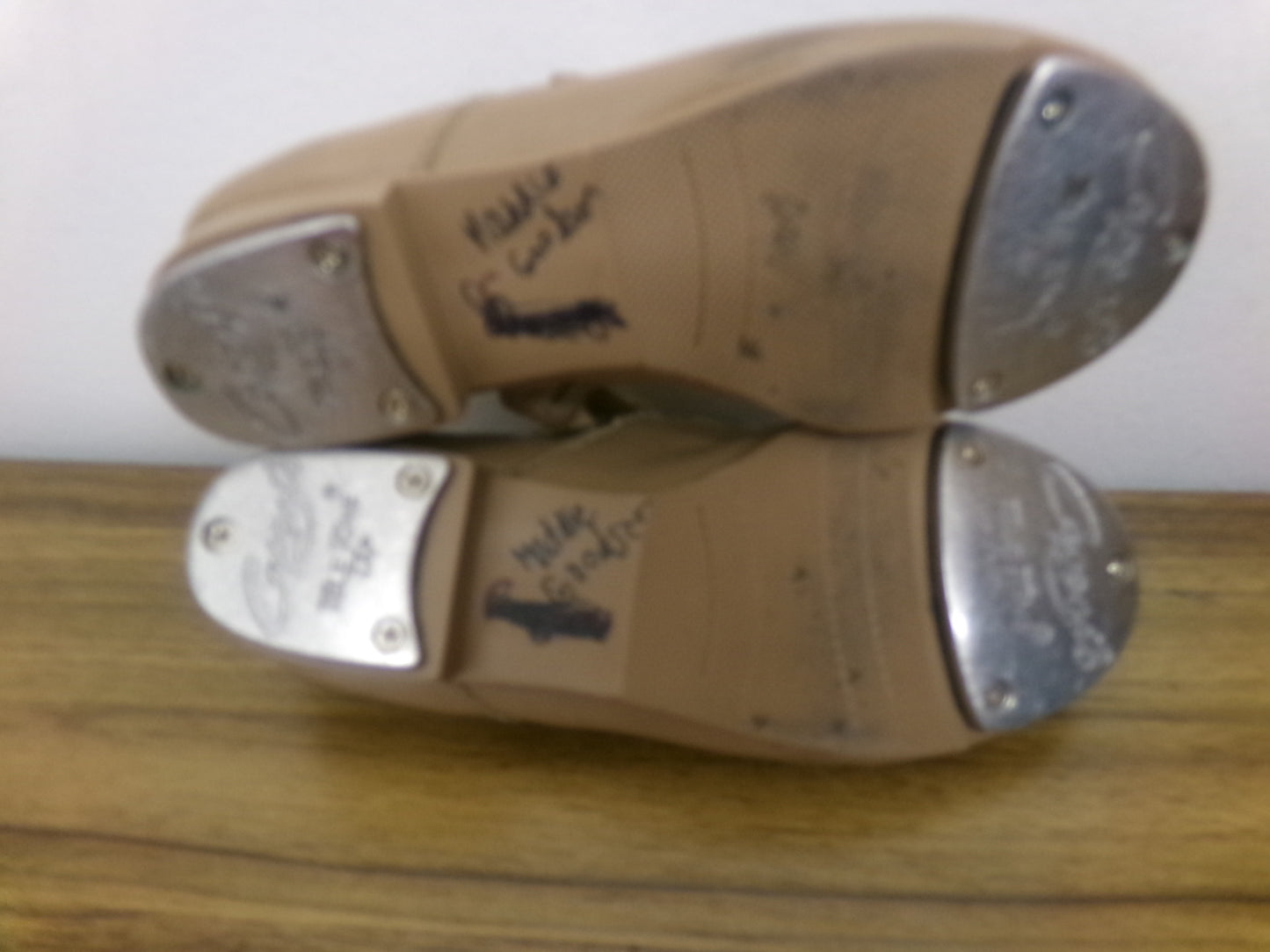 Pre-Owned Tap Shoes Capezio 12M Child Mary Jane Leather Loop Strap