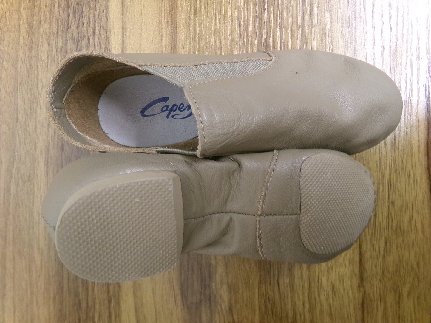 Pre-Owned Jazz Shoes Capezio 12.5 Adult 11M Tan Leather Split Sole