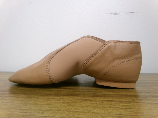 Pre-Owned Jazz Shoes Dance Class Girls 4M Child Slip On Leather Split Sole