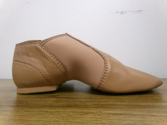 Pre-Owned Jazz Shoes Dance Class Girls 3M Child Slip On Leather Split Sole