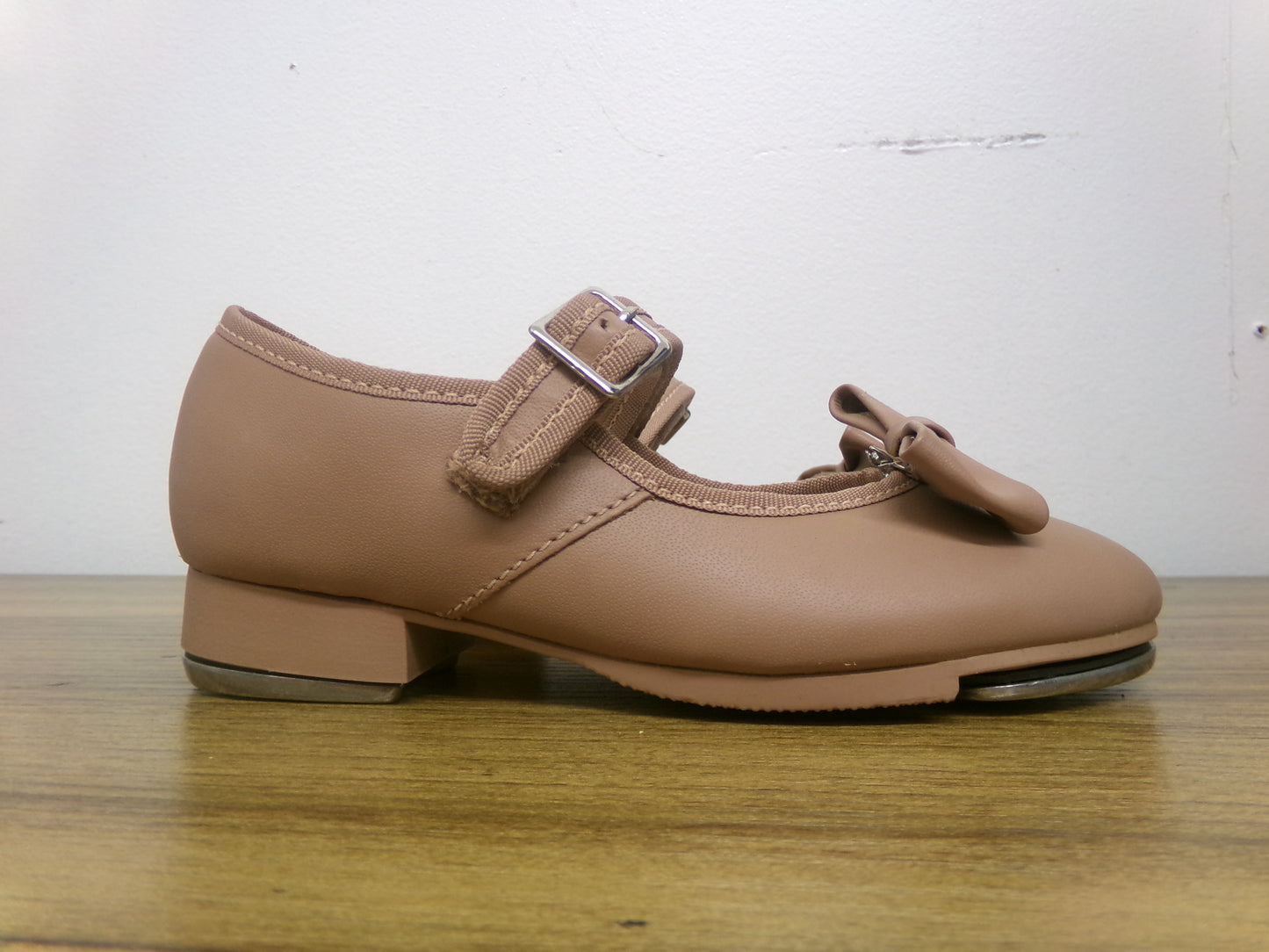 Pre-Owned Tap Shoes Capezio Toddler 10.5 Jane Leather Buckle Tan