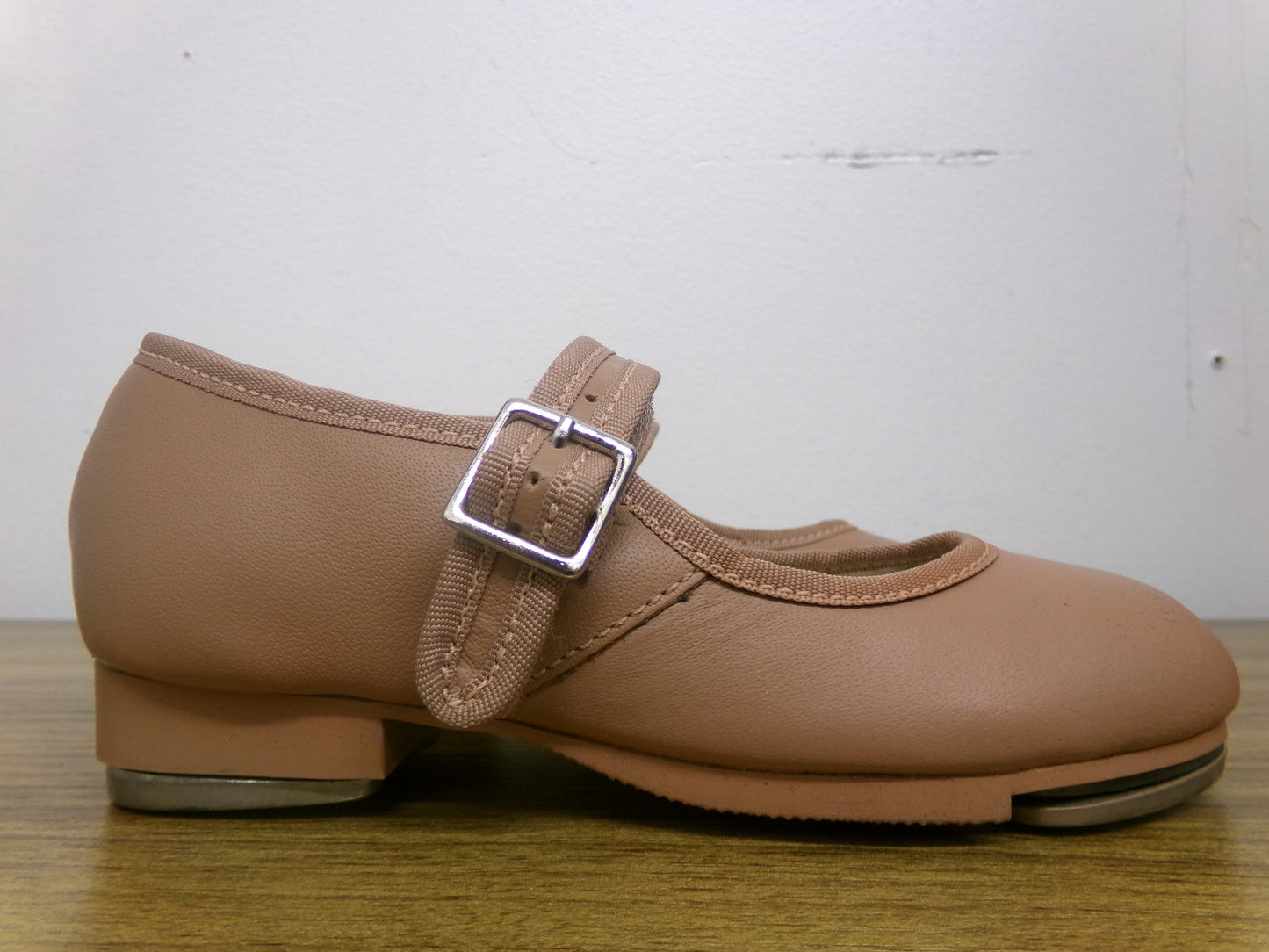 Pre-Owned Tap Shoes Capezio Toddler 9.5 Jane Leather Buckle Tan