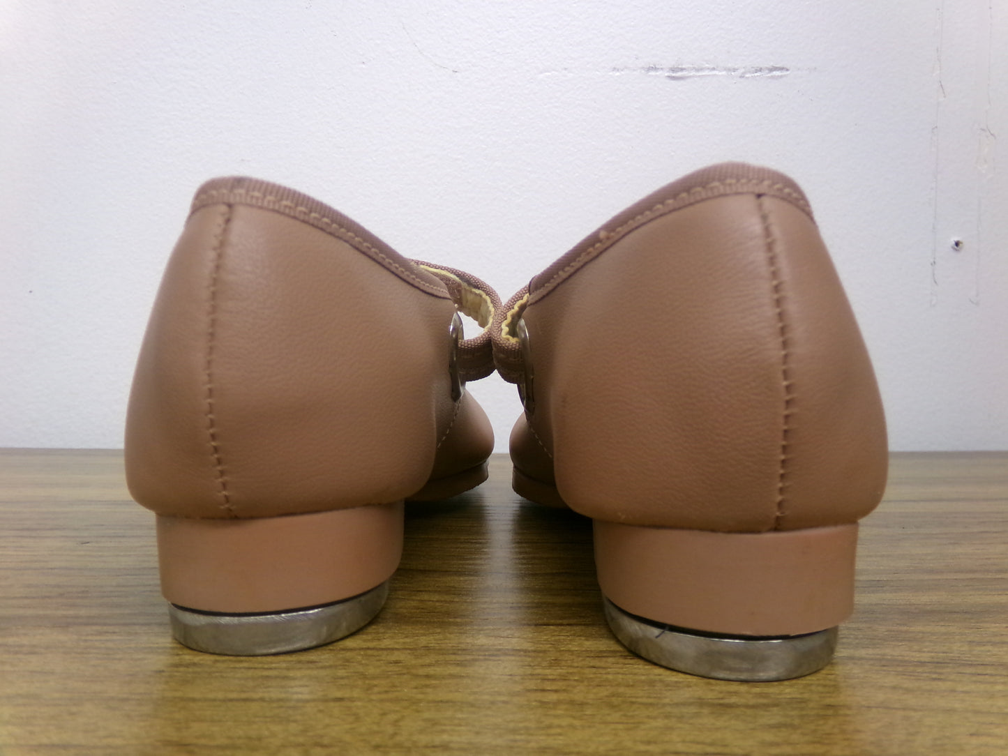 Pre-Owned Tap Shoes Capezio Toddler 9.5 Jane Leather Buckle Tan