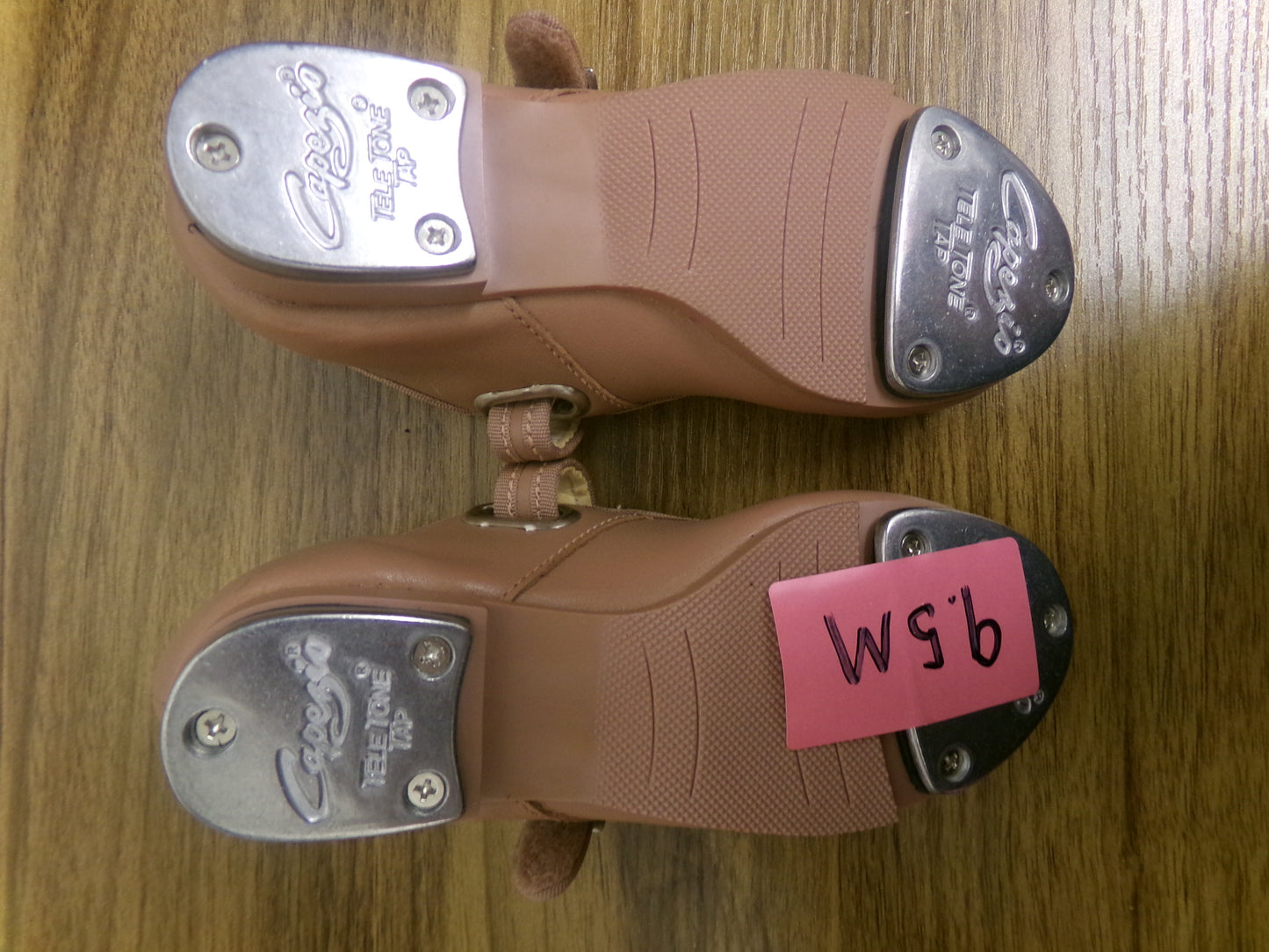 Pre-Owned Tap Shoes Capezio Toddler 9.5 Jane Leather Buckle Tan