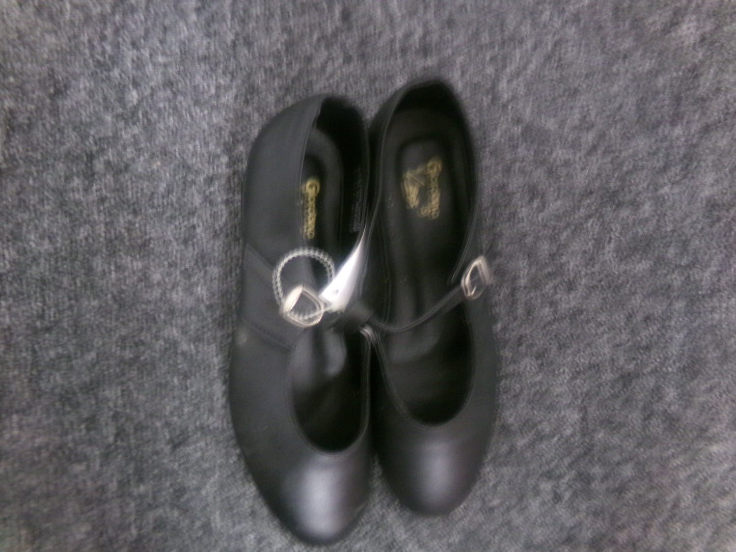 Pre-Owned Black Tap Shoes Leo's 5.5M Mary Jane Leather