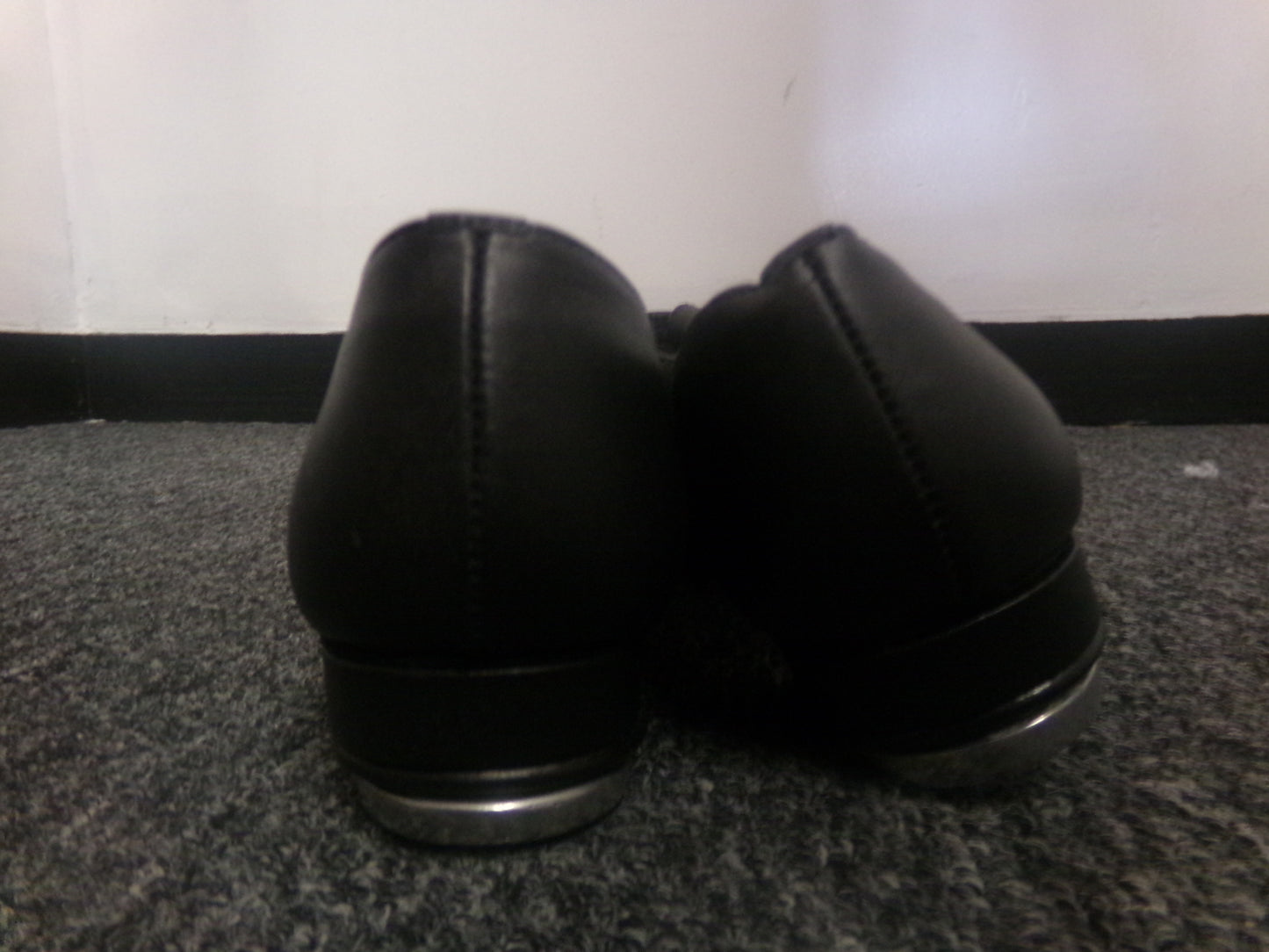 Pre-Owned Black Tap Shoes Leo's 5.5M Mary Jane Leather