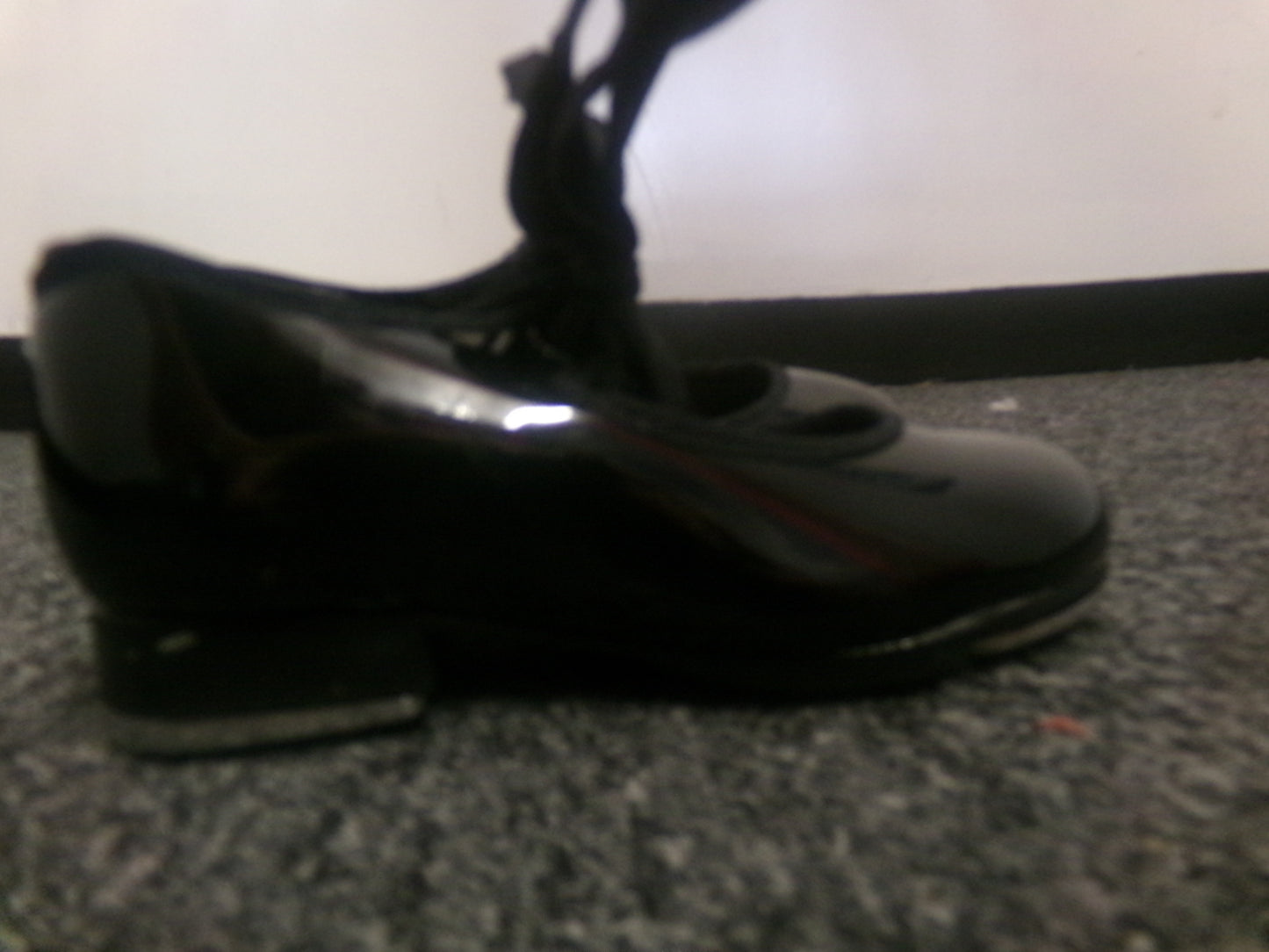 Pre-Owned Tap Shoes Capezio Big Kids 9M Tyette Man Made Elastic Student