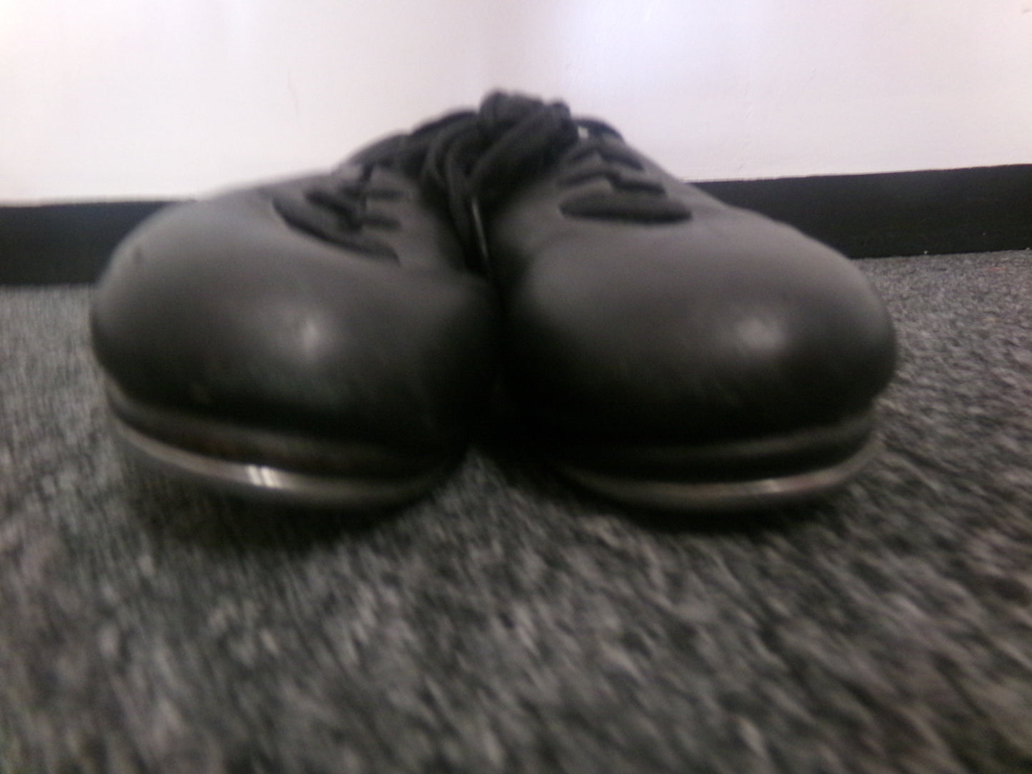 Pre-Owned Jazz Shoes Capezio 5 Adult Black Leather Split Sole Lace Up