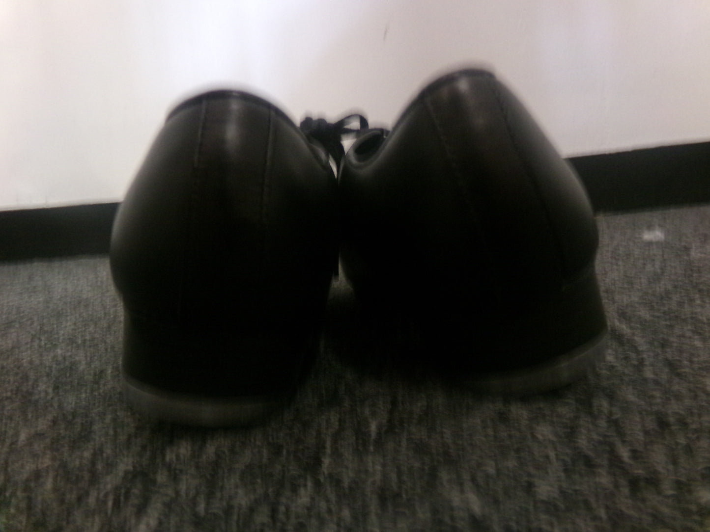 Pre-Owned Tap Shoes Dance Class 3.5M Oxford Leather Black Split Full Sole