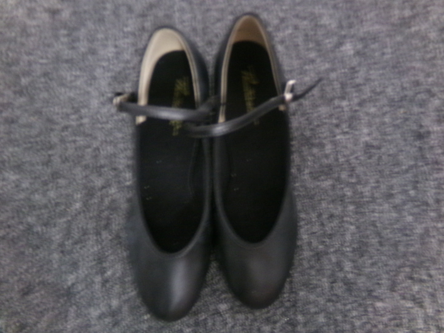 Pre-Owned Tap Shoes Theatricals Women's 6M 1.5" Heel Leather Buckle Black