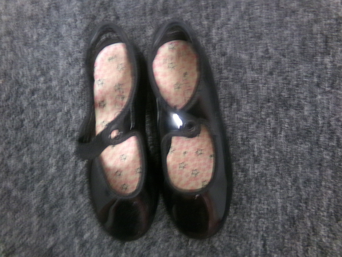 Pre-Owned Tap Shoes Dance Class Big Kid 10M Tyette Leather Ribbon Student