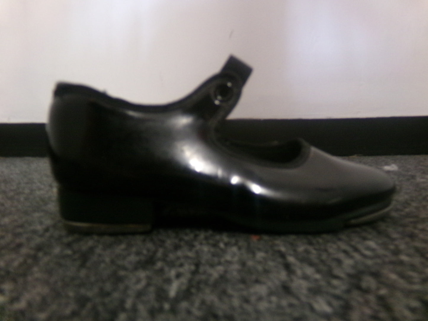 Pre-Owned Tap Shoes Dance Class Big Kid 10M Tyette Leather Ribbon Student