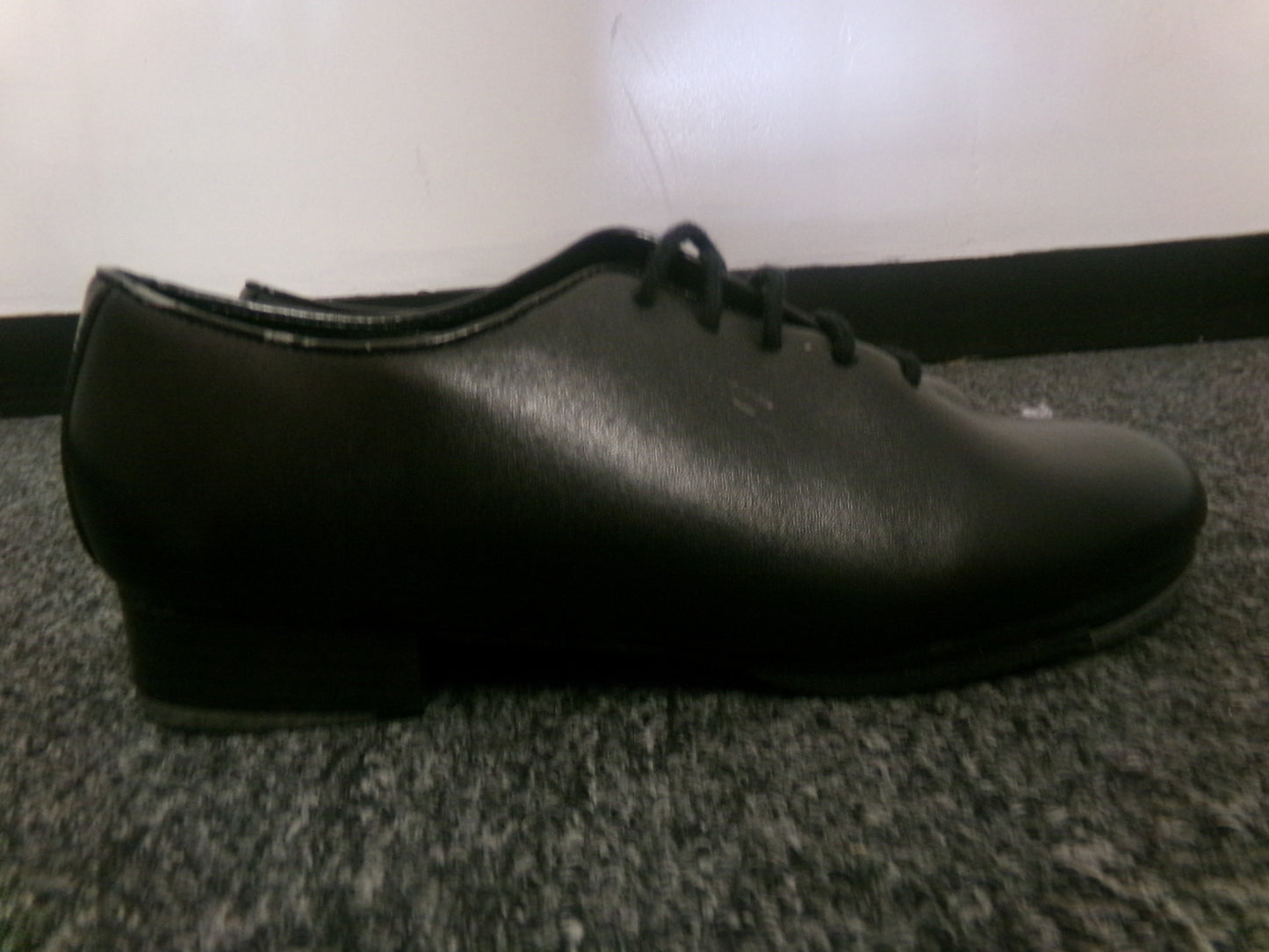 Pre-Owned Tap Shoes Dance Class 6M Oxford Leather Black Split Full Sole