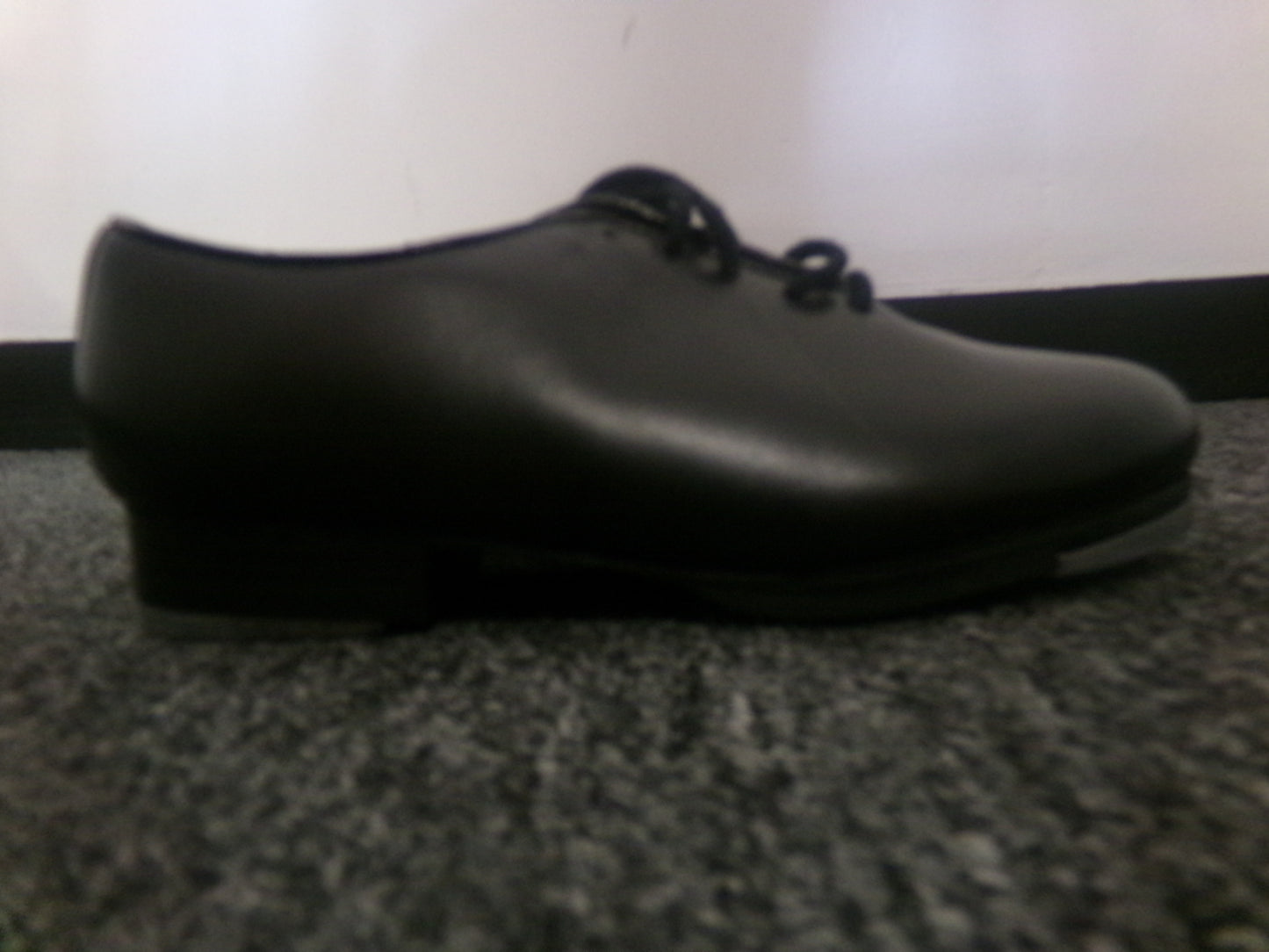 Pre-Owned Tap Shoes Dance Class 1.5M Oxford Leather Black Split Full Sole