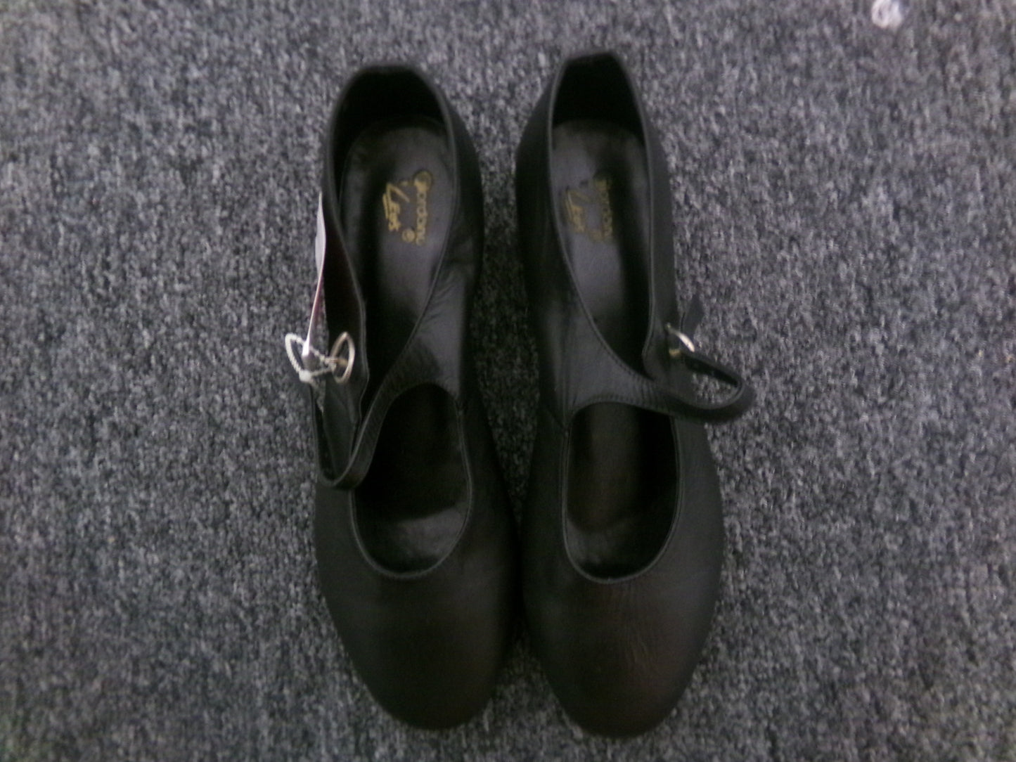 Pre-Owned Black Tap Shoes Leo's 8.5M Mary Jane Leather
