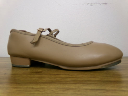 Pre-Owned Tap Shoes Danshuz 753 Adult 2M Tan Mary Jane Buckle