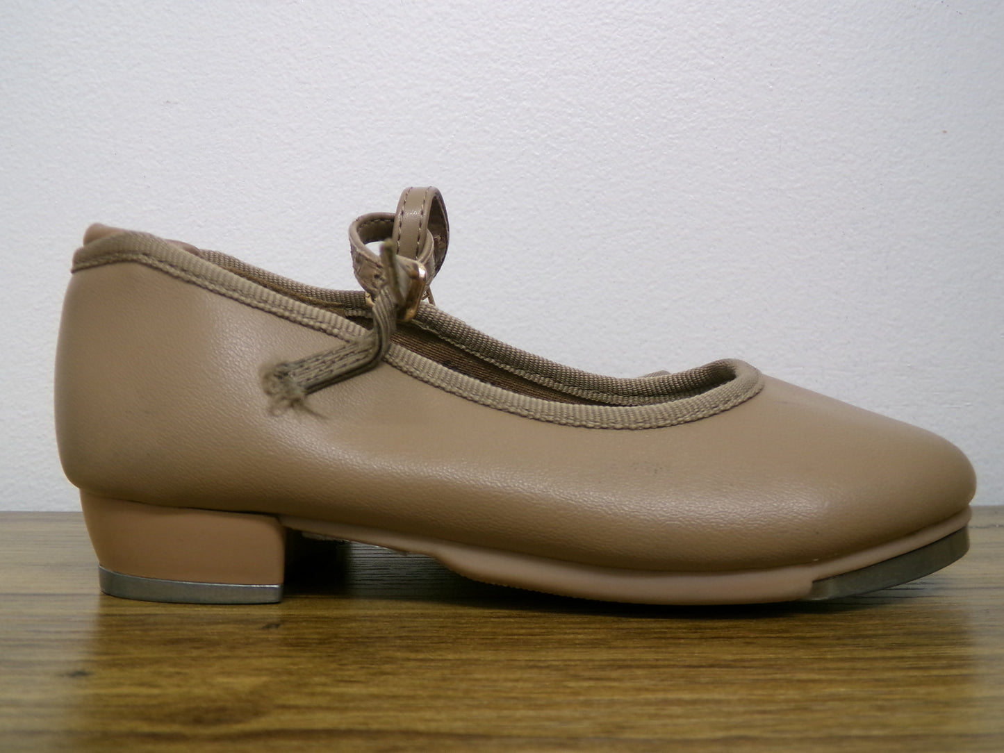 Dance Tap Shoes Danshuz 534 Toddler 10M Tan Mary Jane Easy Strap