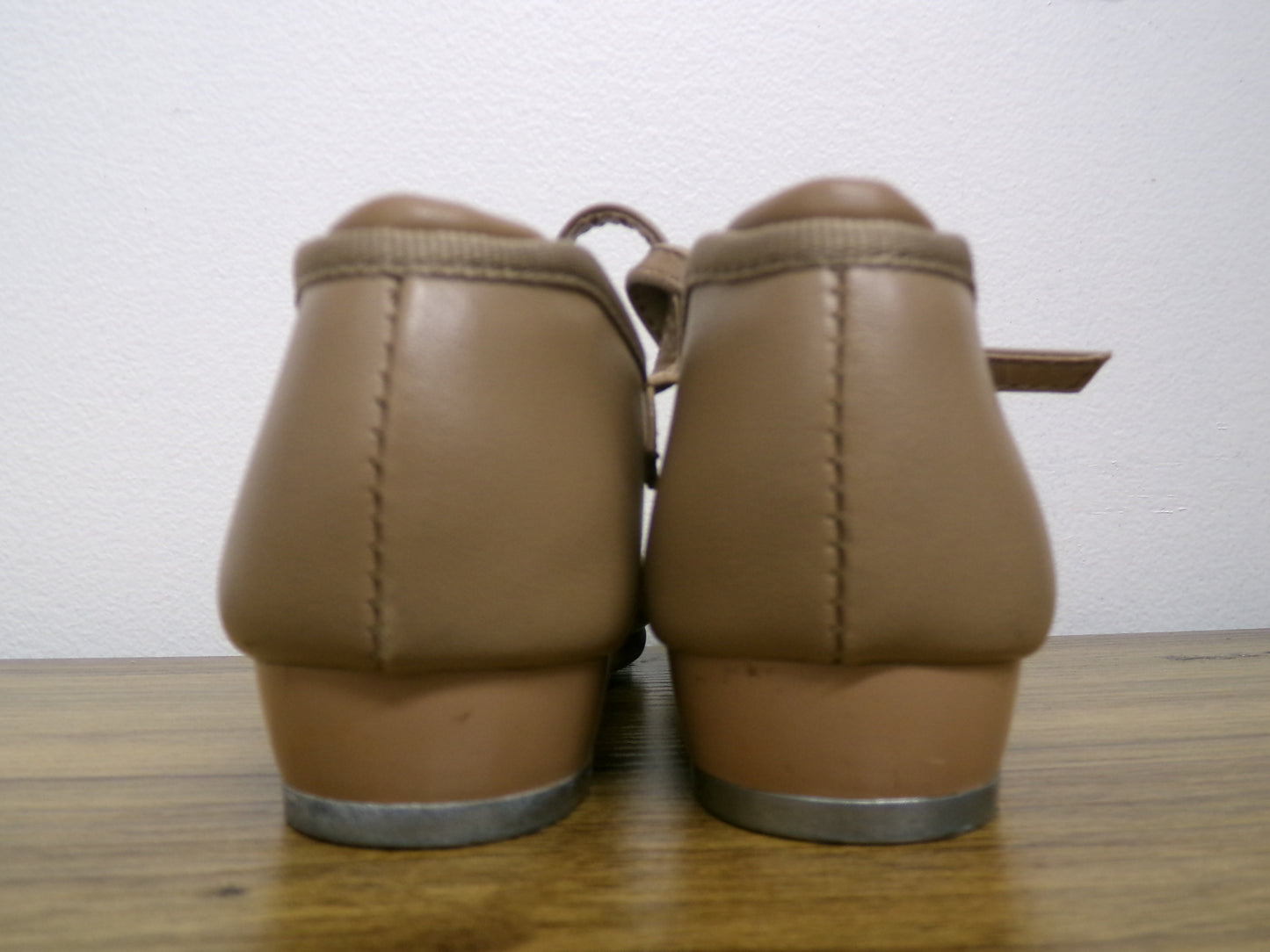 Dance Tap Shoes Danshuz 534 Toddler 10M Tan Mary Jane Easy Strap