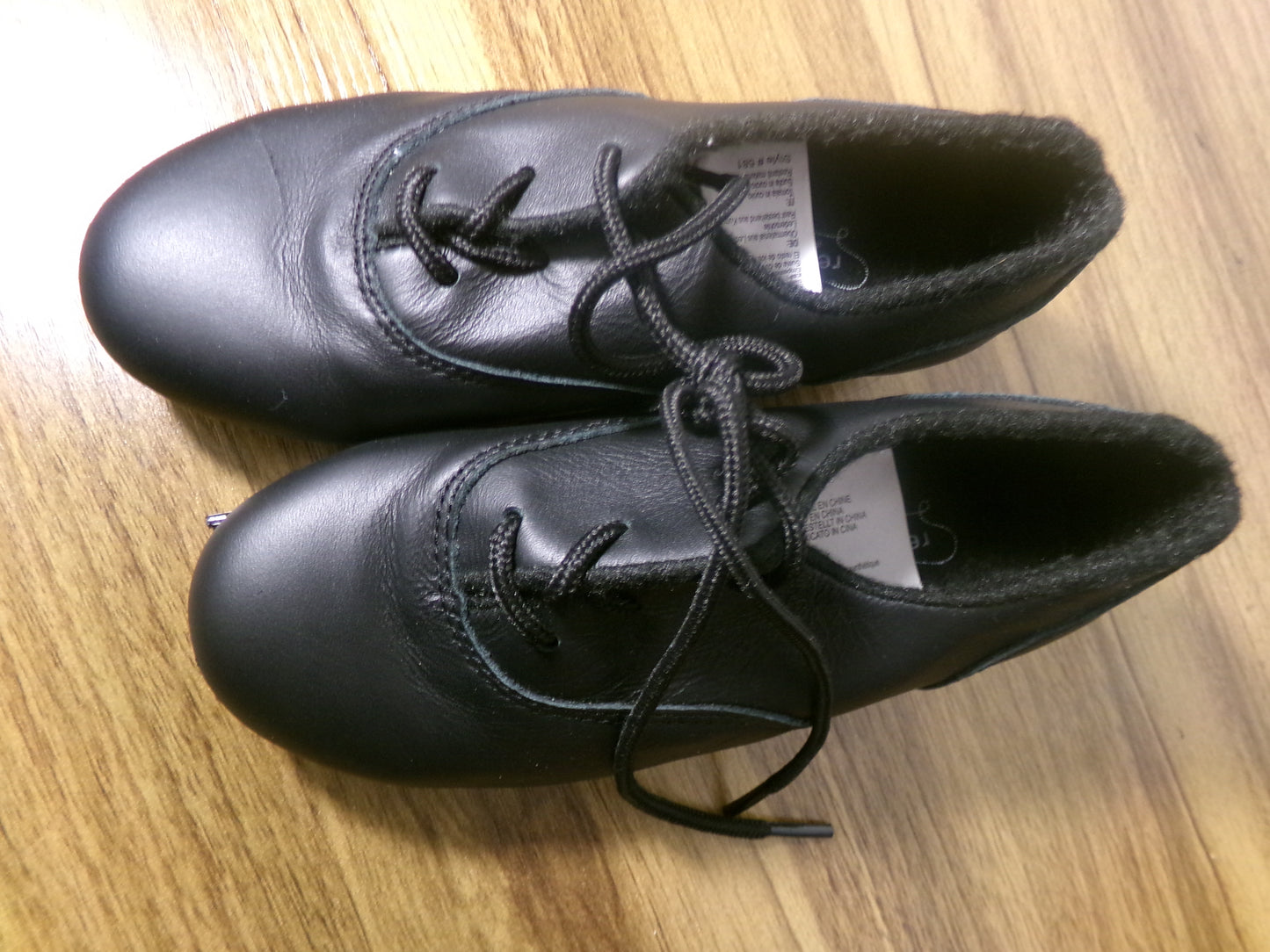 Pre-Owned Oxford Tap Shoes 1M Youth Revolution 581 Black