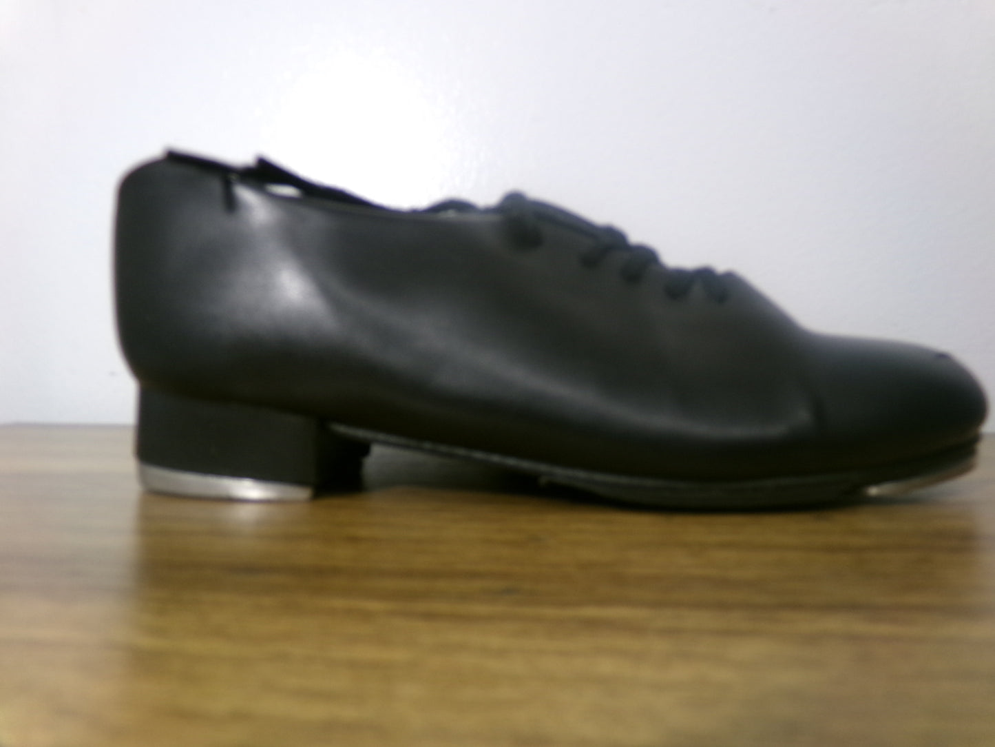 Dance Tap Shoes 13.5M Youth Capezio 443 Student Lace Up Black Full Sole