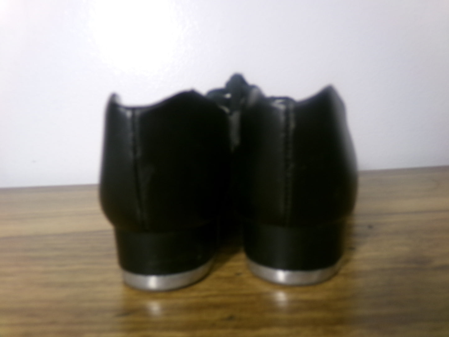 Dance Tap Shoes 13.5M Youth Capezio 443 Student Lace Up Black Full Sole