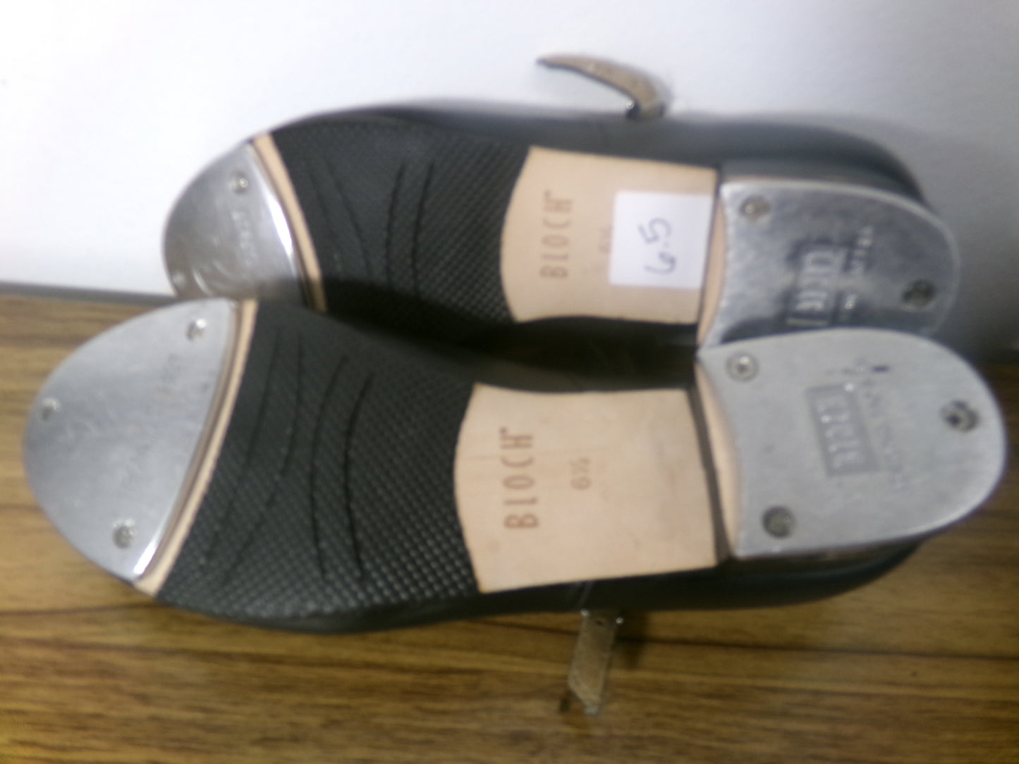 Pre-Owned Tap Shoes Bloch Adult 6.5M Mary Jane Leather Buckle
