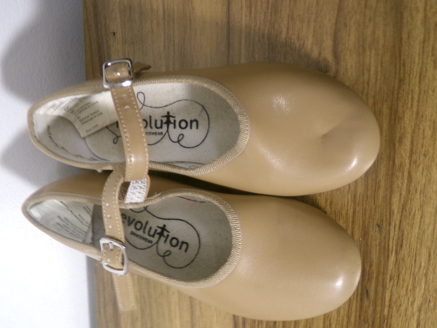 Pre-Owned Tap Shoes Revolution Style 826 12M Child Mary Jane Buckle Tan