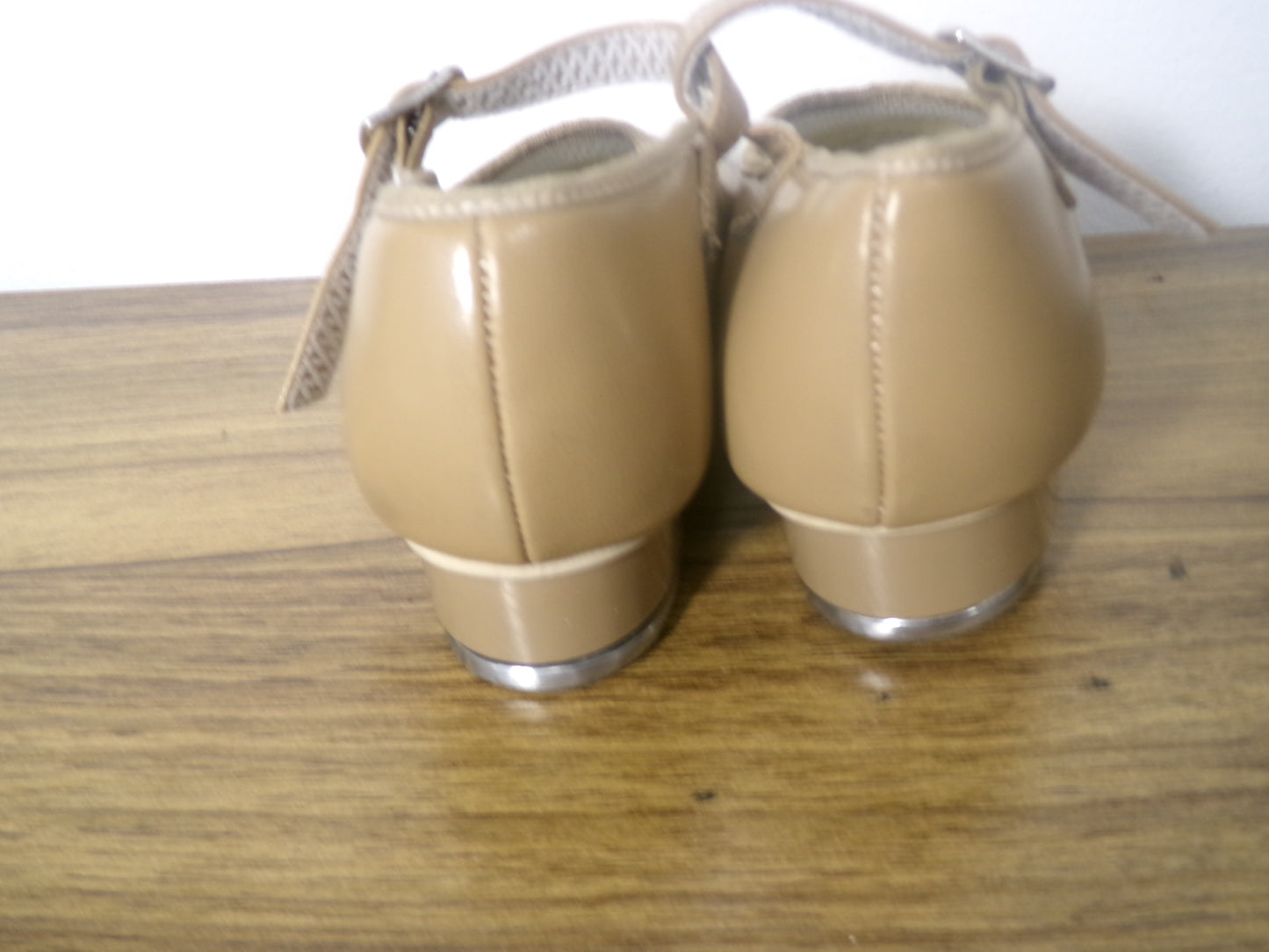 Pre-Owned Tap Shoes Revolution Style 826 12M Child Mary Jane Buckle Tan