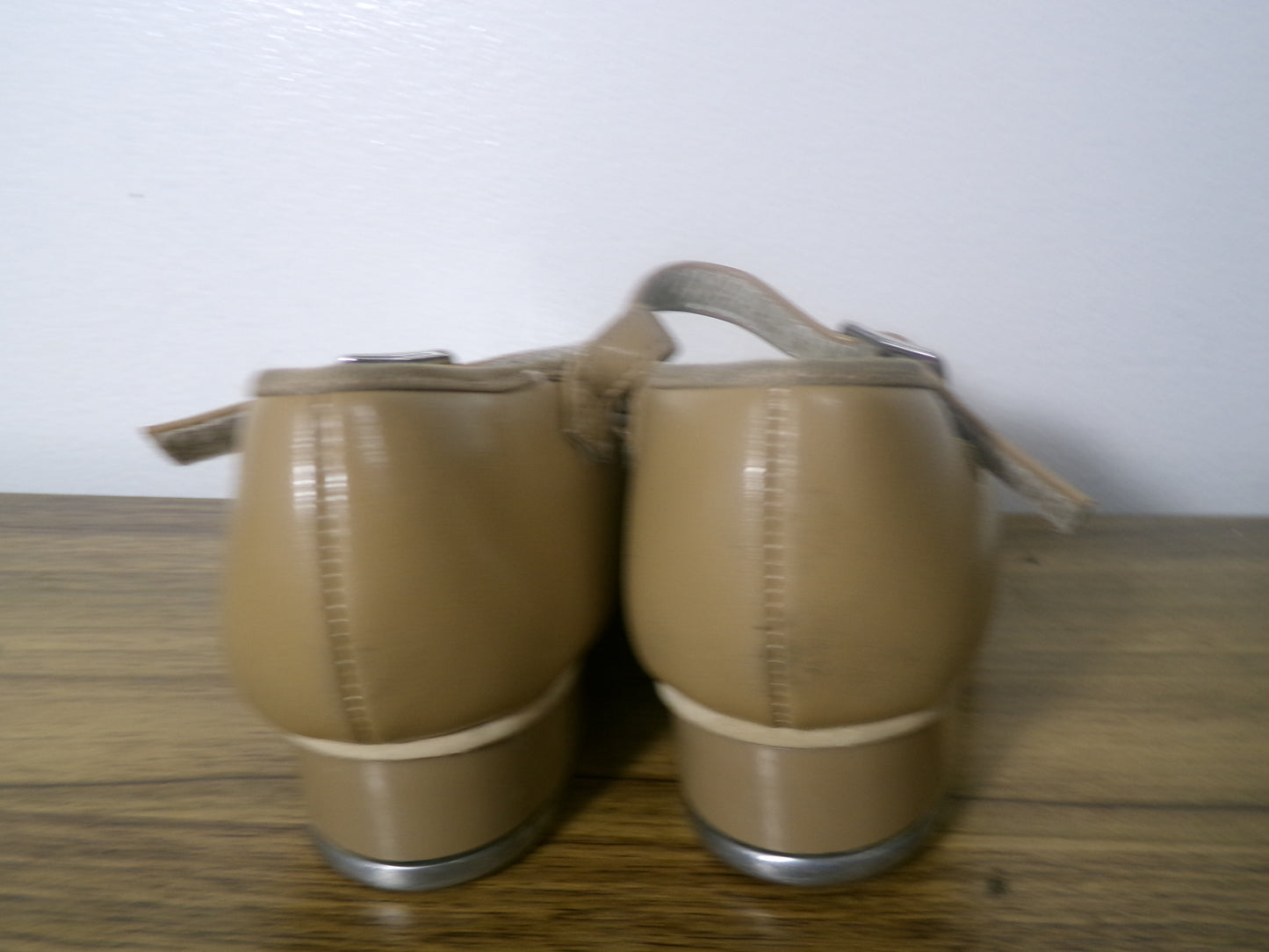 Pre-Owned Tap Shoes Revolution Style 826 10M Child Mary Jane Buckle Tan