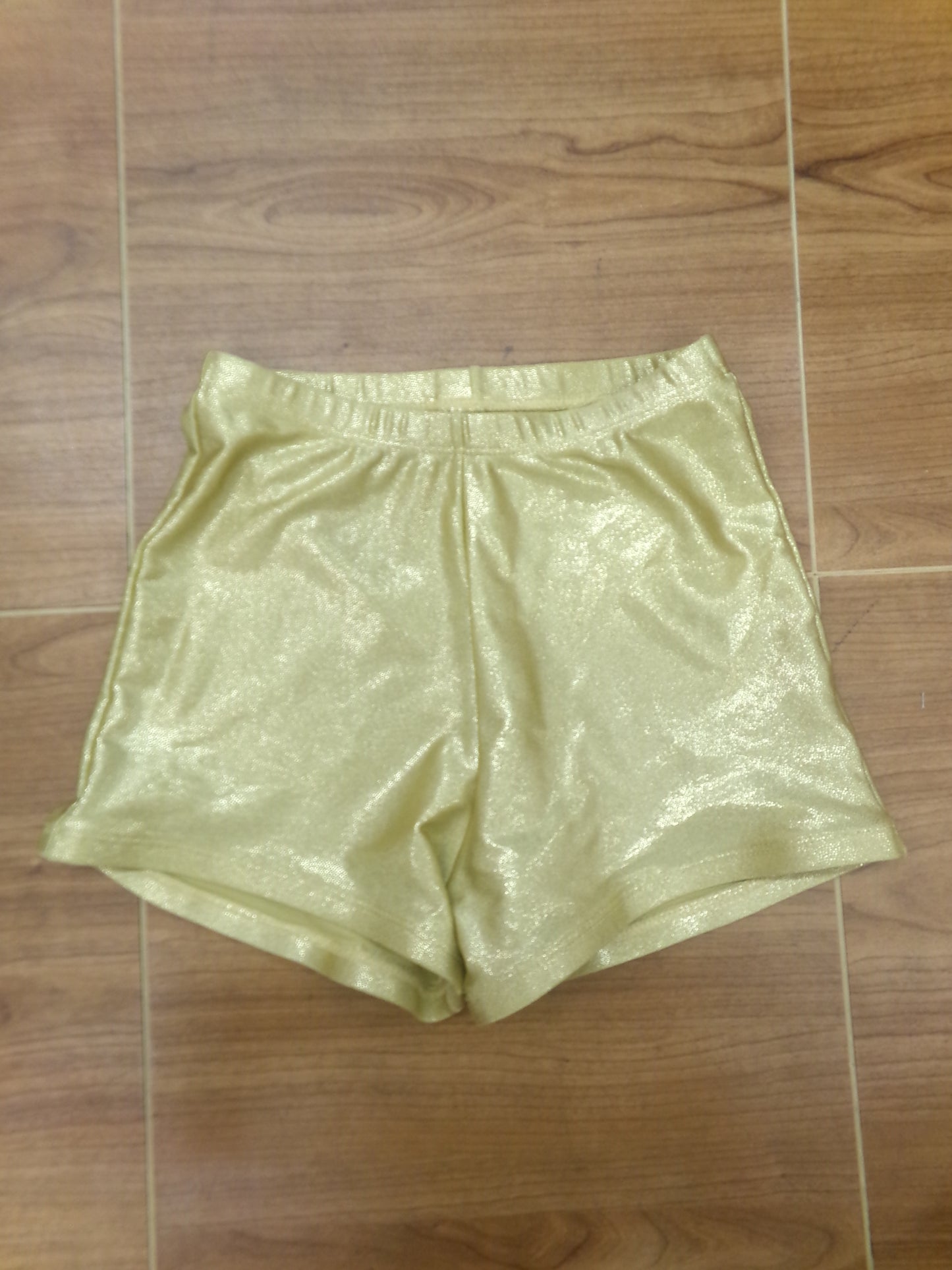 Pre-Owned Shorts Small Adult Gold Body Wrappers V255 Jazz Acro Gymnastics