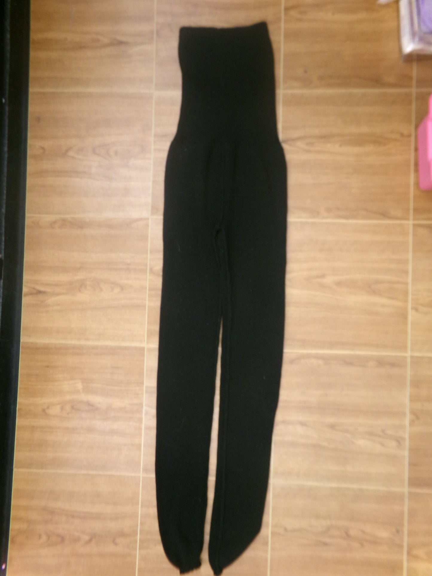 Pre-Owned Knit Pants Black Small Adult Bloch Roll Down Waist Ballet Pointe Modern