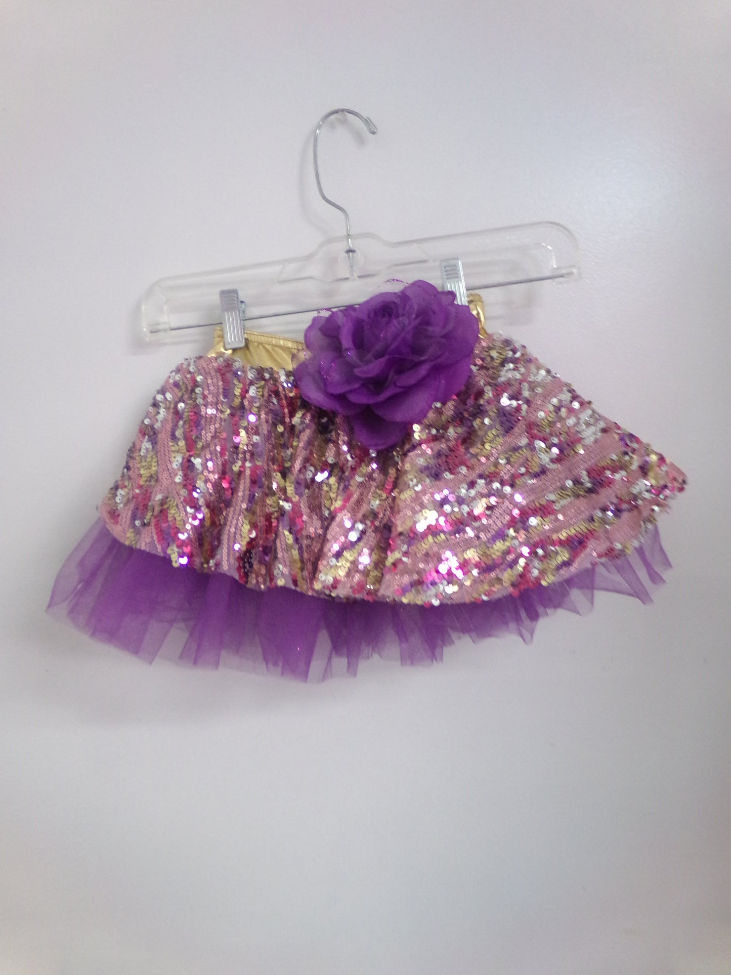 Pre-Owned Costume Skirt Weissman Sparkle Sequin Skirt Tap Jazz