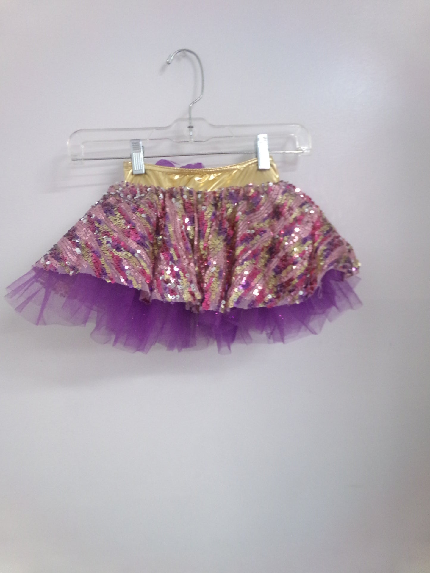 Pre-Owned Costume Skirt Weissman Sparkle Sequin Skirt Tap Jazz