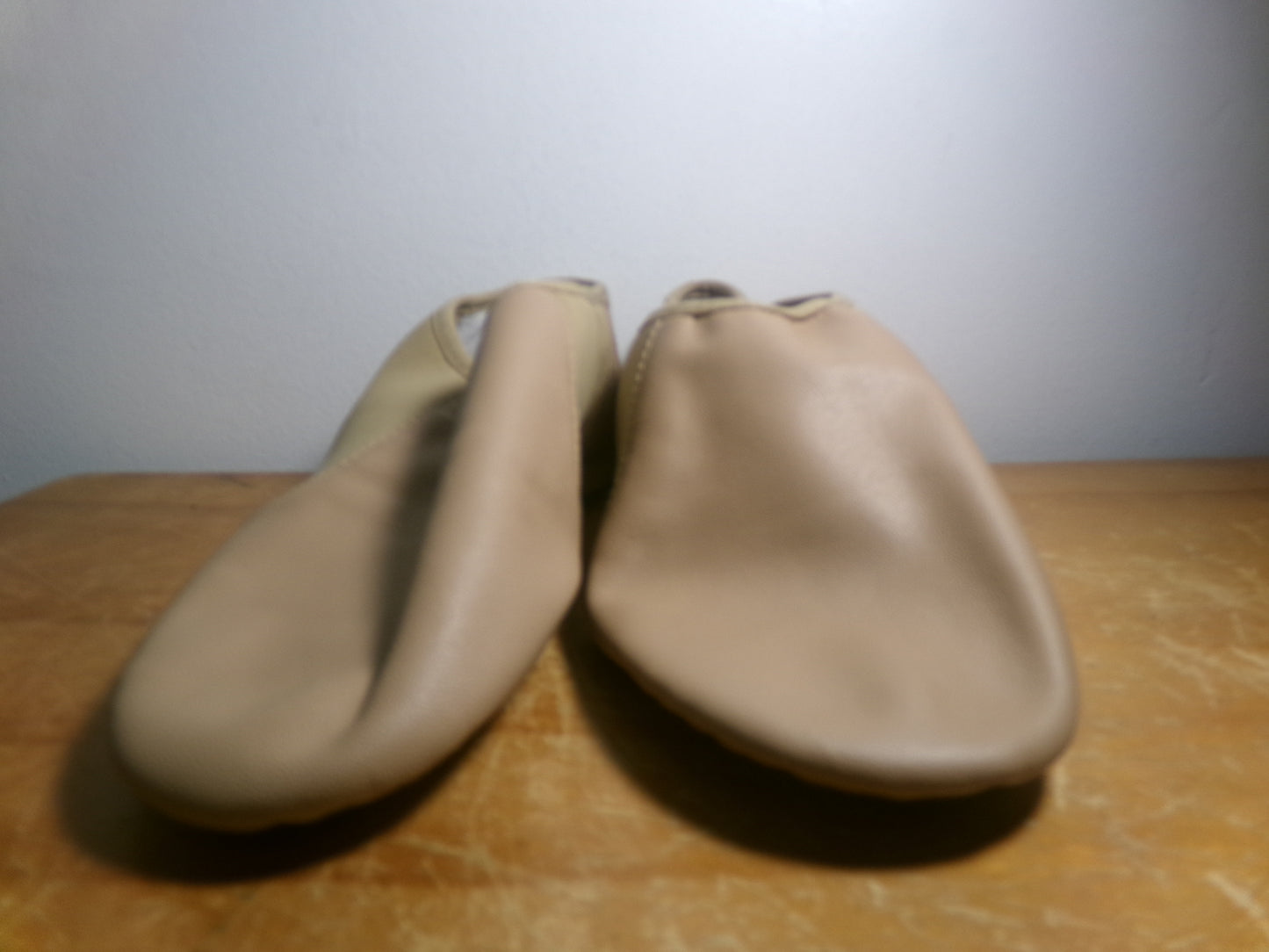Pre-Owned Jazz Shoes Bloch 7M Adult Tan Leather Slip On Split Sole