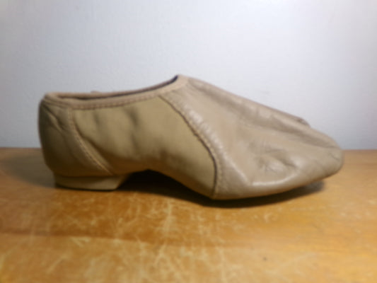 Pre-Owned Jazz Shoes Bloch Child 11.5M Tan Leather Slip On Split Sole