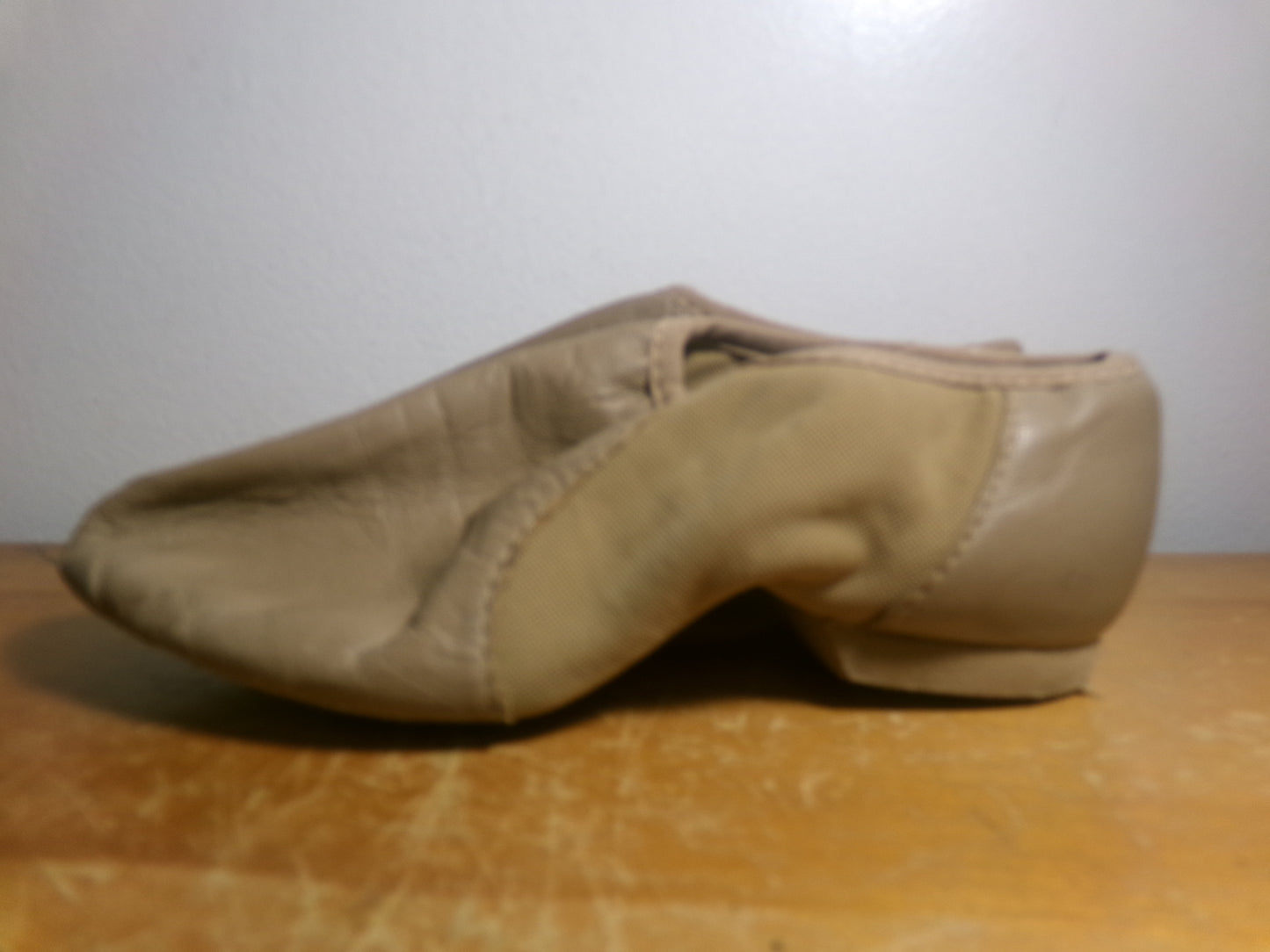 Pre-Owned Jazz Shoes Bloch Child 11.5M Tan Leather Slip On Split Sole