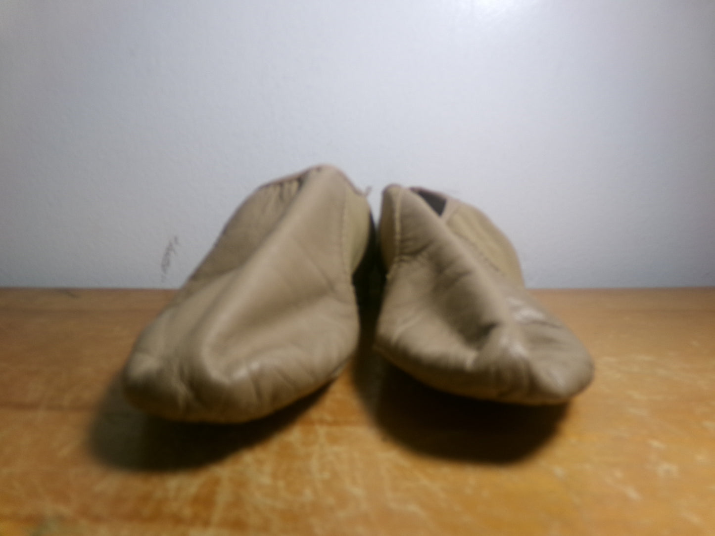 Pre-Owned Jazz Shoes Bloch Child 11.5M Tan Leather Slip On Split Sole