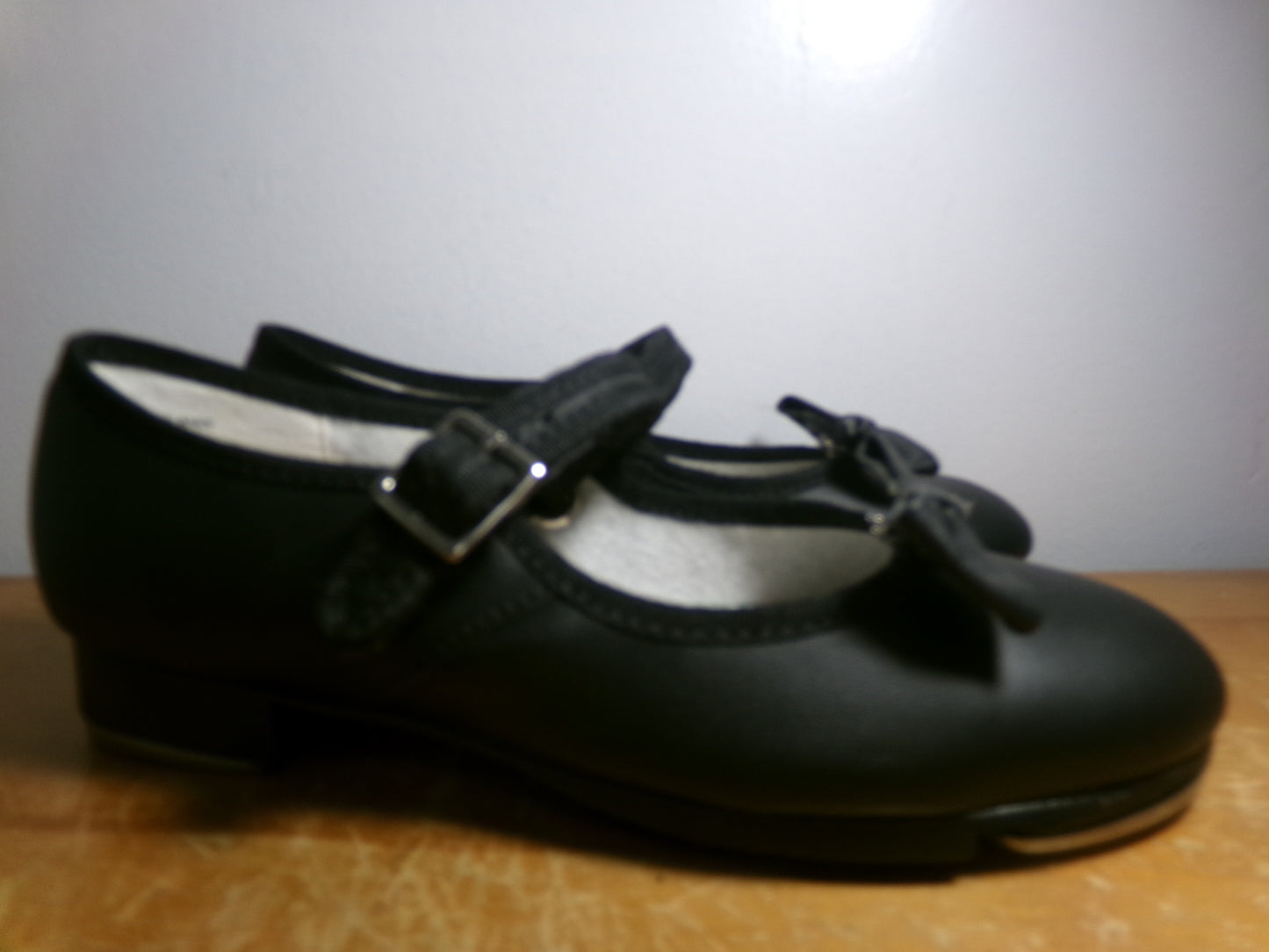 Pre-Owned Tap Shoes Capezio 3800 13.5N Little Kids Black Mary Jane Leather Easy Strap Student