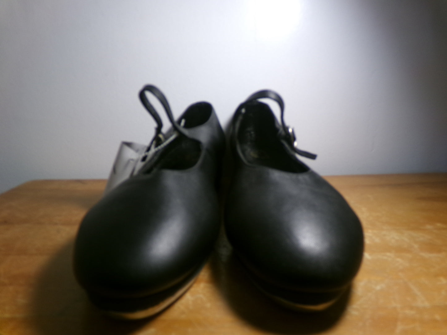 Pre-Owned Tan Tap Shoes Leo's 8.5M Adult Mary Jane Leather Easy Strap