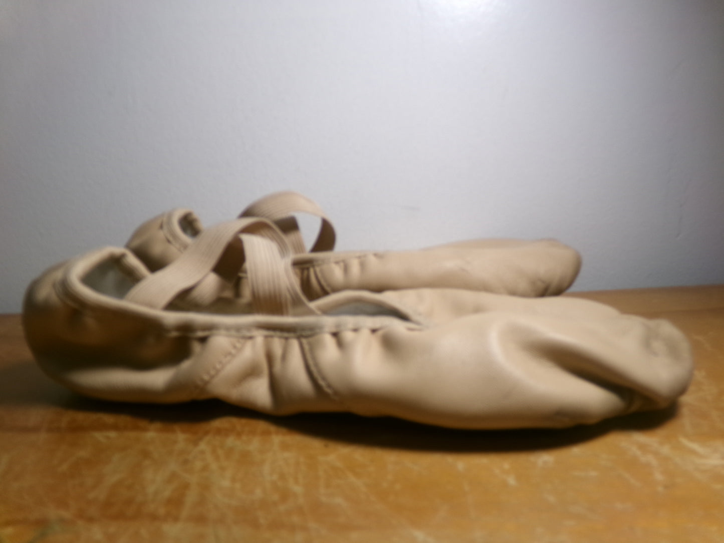 Pre-Owned Ballet Shoes Danz N Motion 357 8M Adult Pink Leather Split Sole