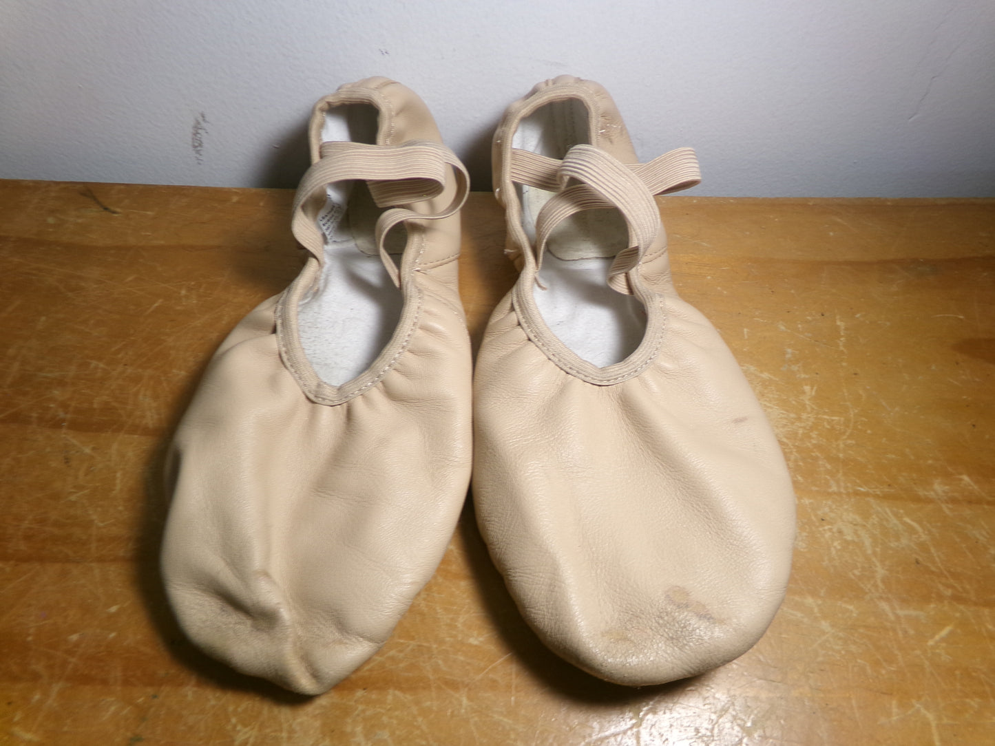 Pre-Owned Ballet Shoes Danz N Motion 357 8M Adult Pink Leather Split Sole
