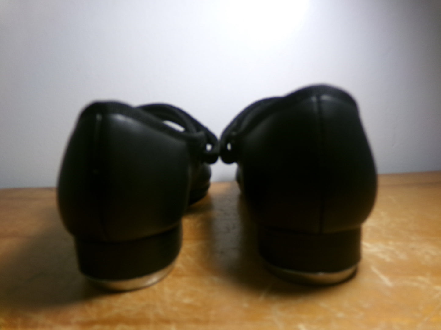 Pre-Owned Tap Shoes Capezio 3800 1M Kids Black Mary Jane Leather Easy Strap Student