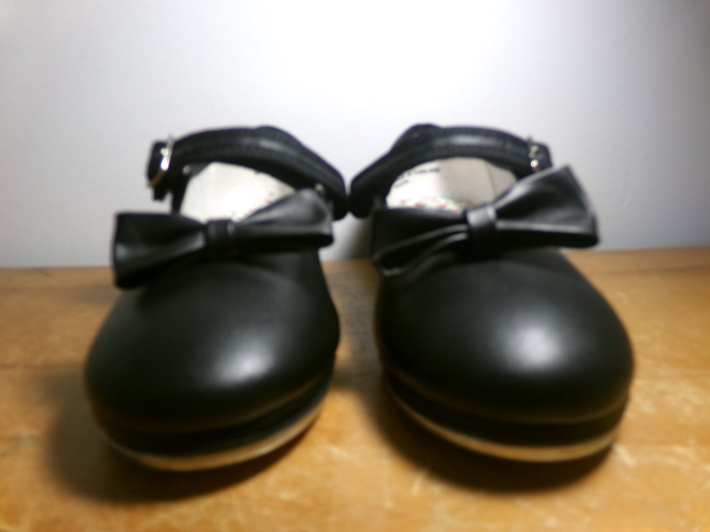 Pre-Owned Tap Shoes Capezio 3800 1M Kids Black Mary Jane Leather Easy Strap Student