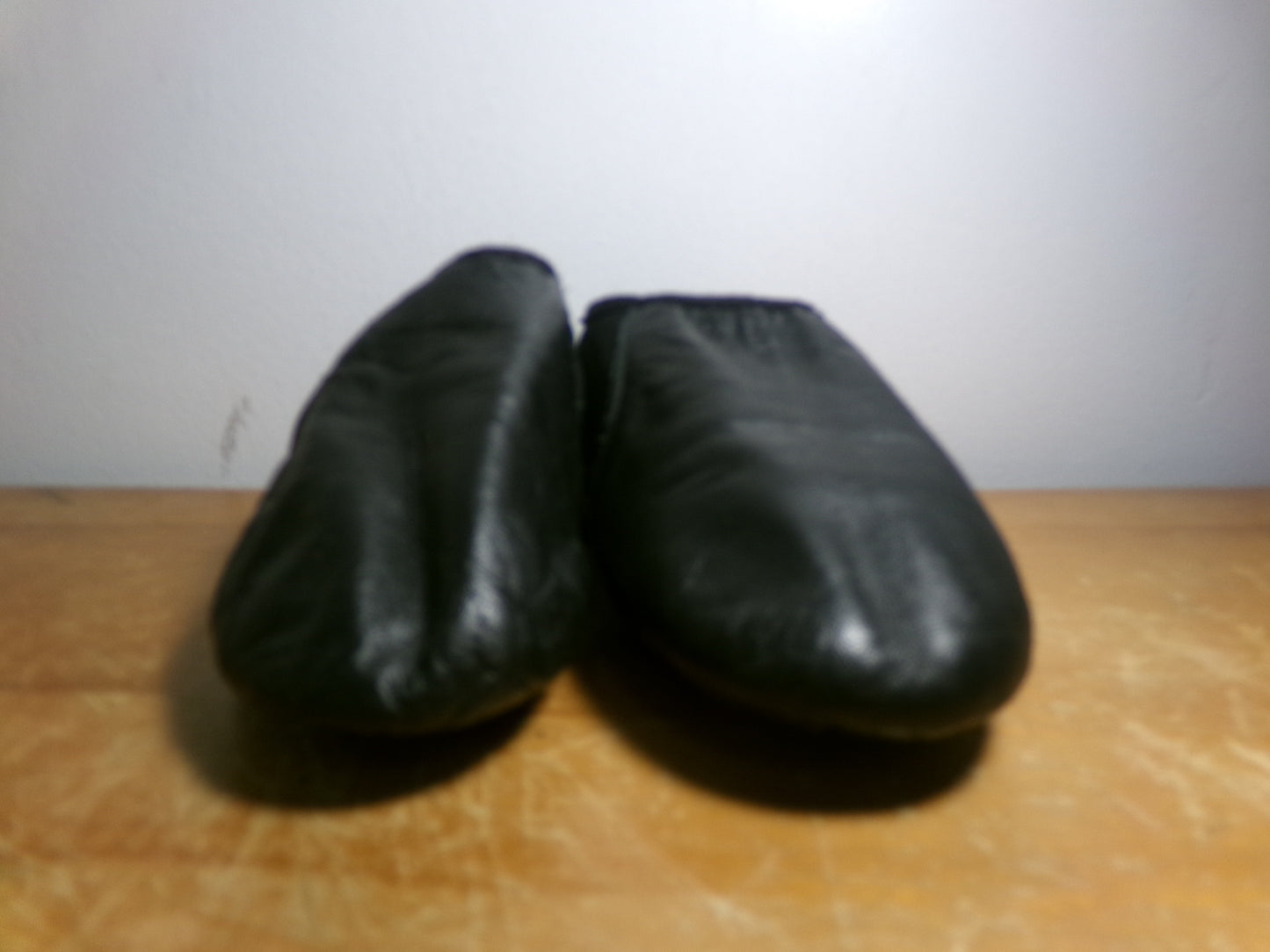 Pre-Owned Jazz Shoes Bloch Child 12.5M Black Leather Slip On Split Sole